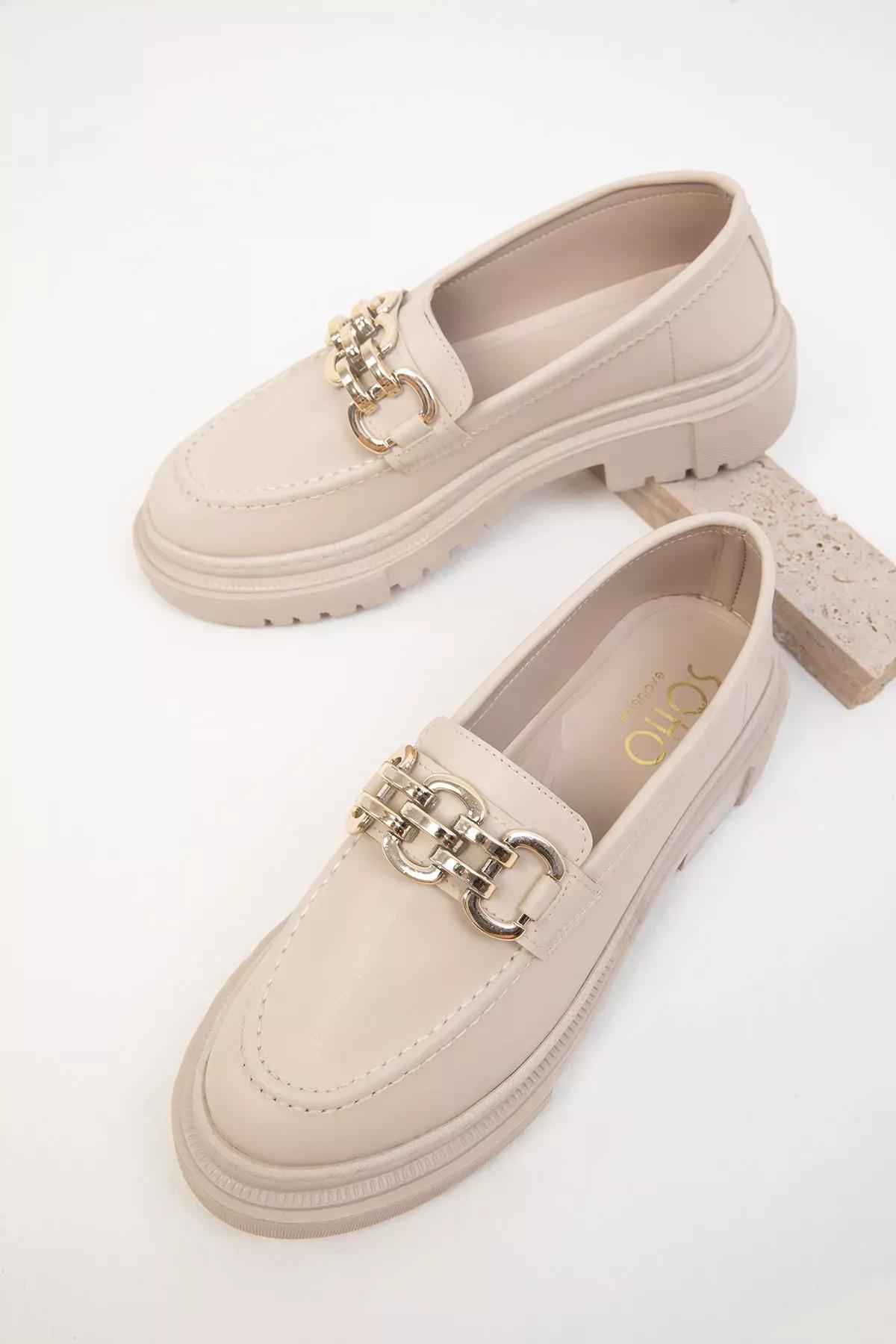 Beige Loafer Shoes, , large image number 2