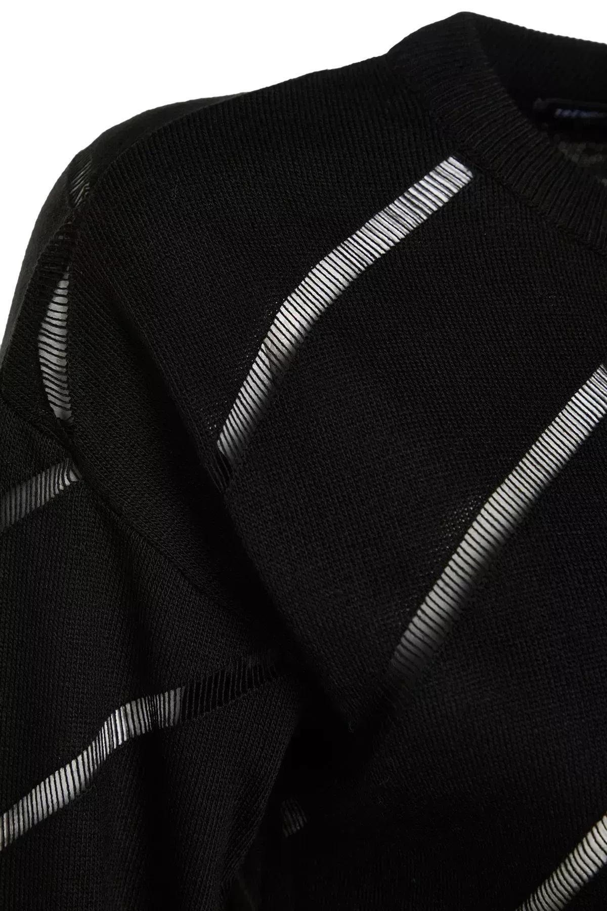Black Ajoure Sweater, BLACK, large image number 6