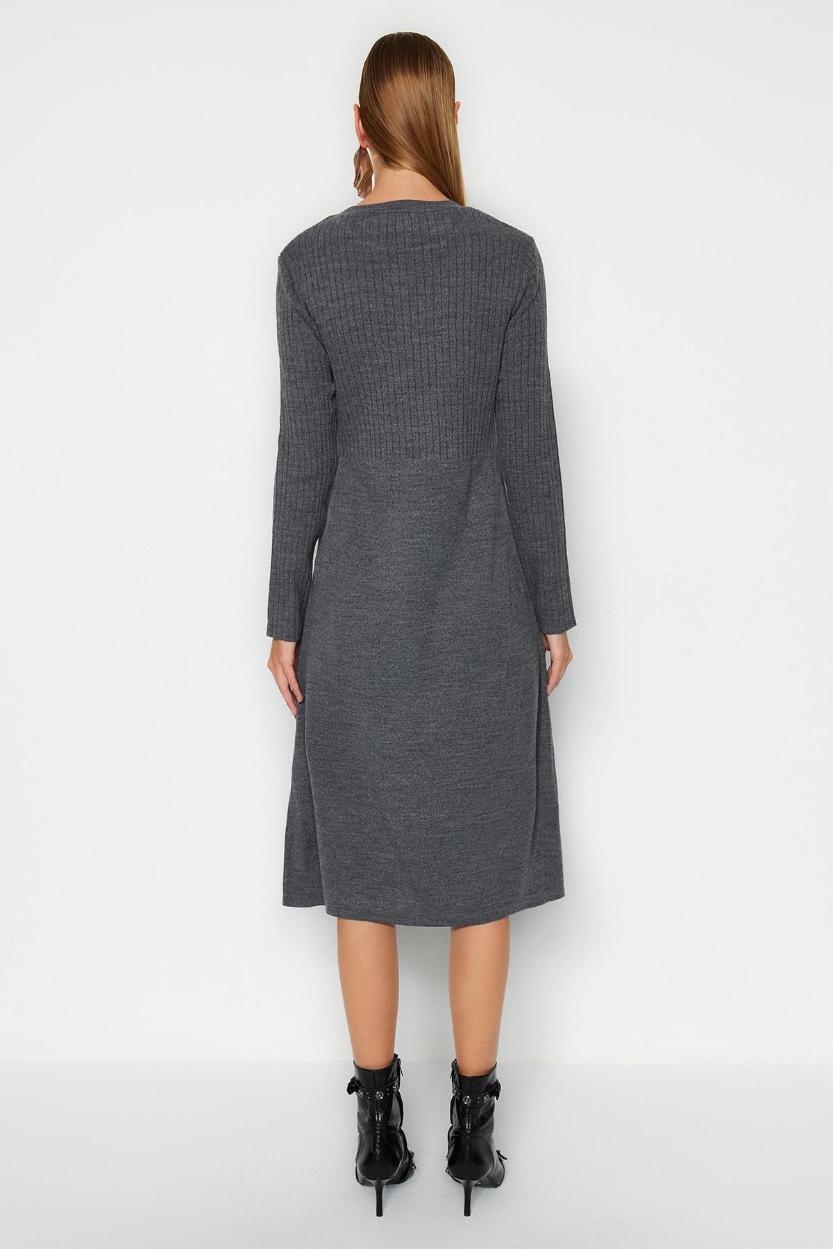 Grey Shift Dress, , large image number 6