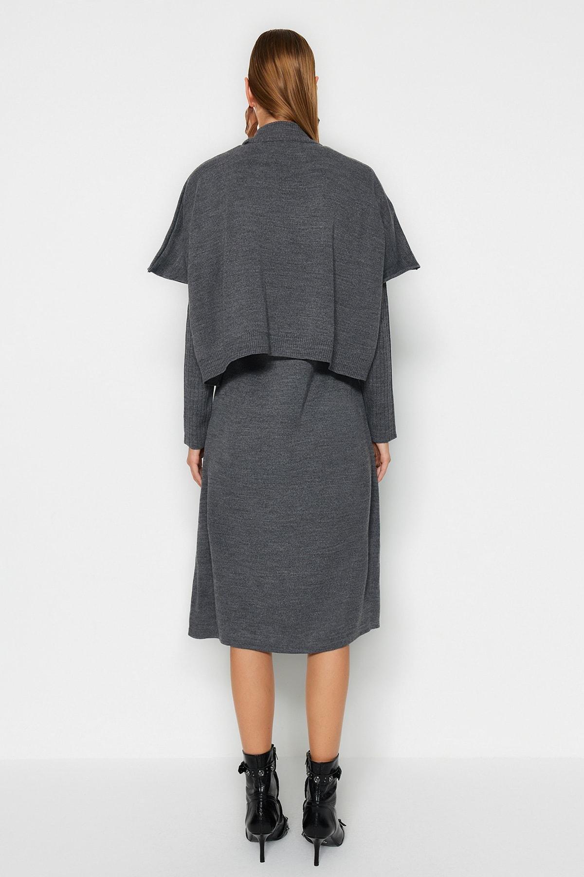 Grey Shift Dress, , large image number 7