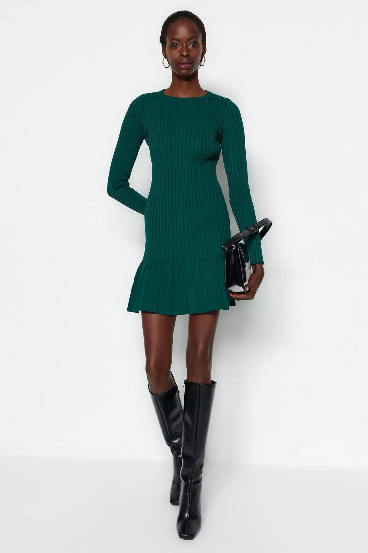 Green A-Line Dress, , large image number 0