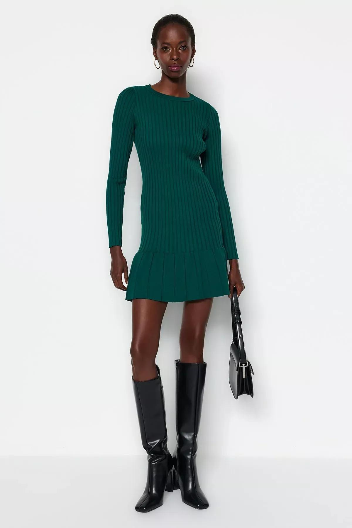 Green A-Line Dress, , large image number 1