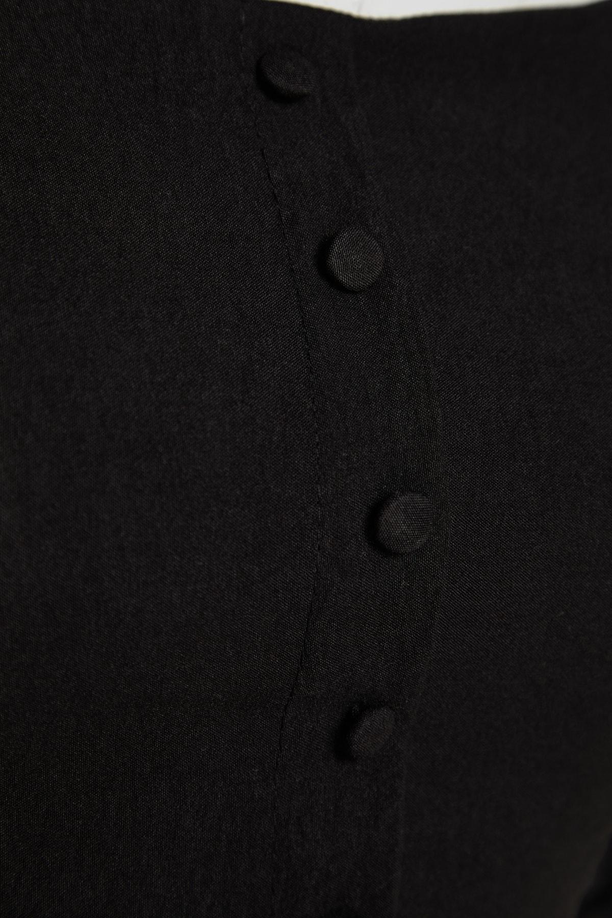 Black Sweetheart Skater Dress, , large image number 5