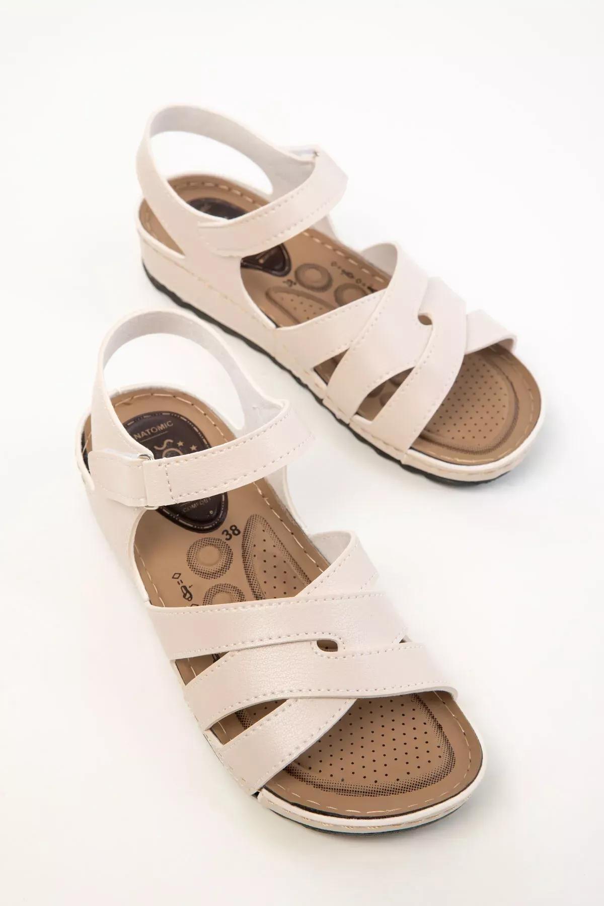 Beige Sandals, , large image number 1