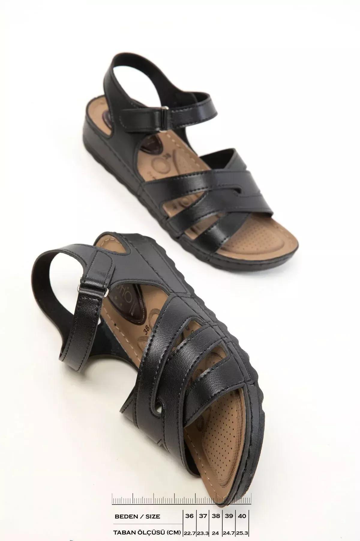 Black Sandals, BLACK, large image number 5