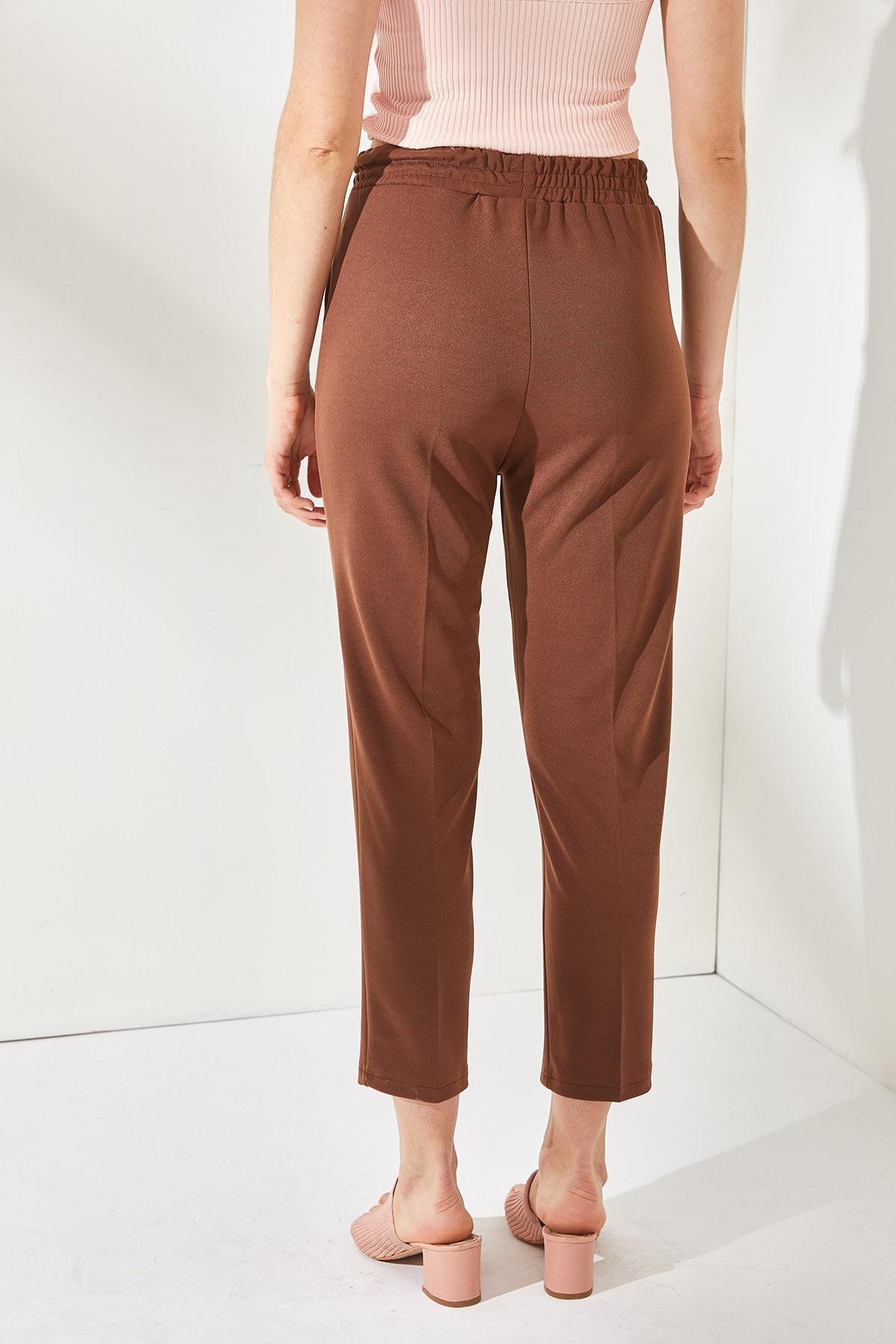 Brown Straight Pants, , large image number 3