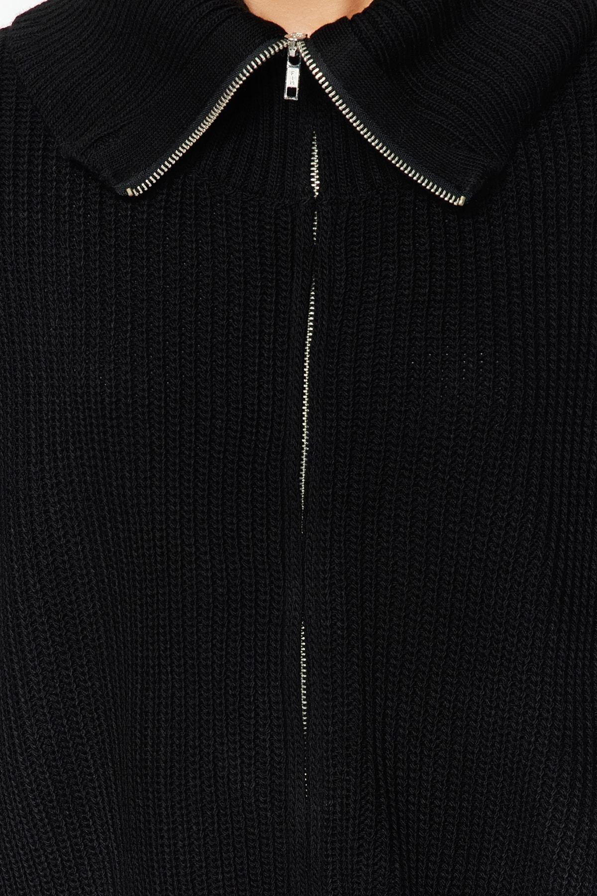 Black Oversize Cardigan, , large image number 3