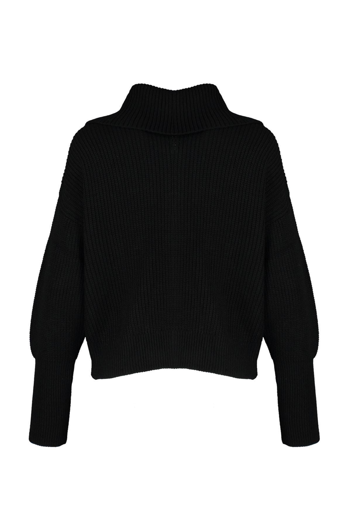 Trendyol - Black Oversize Cardigan