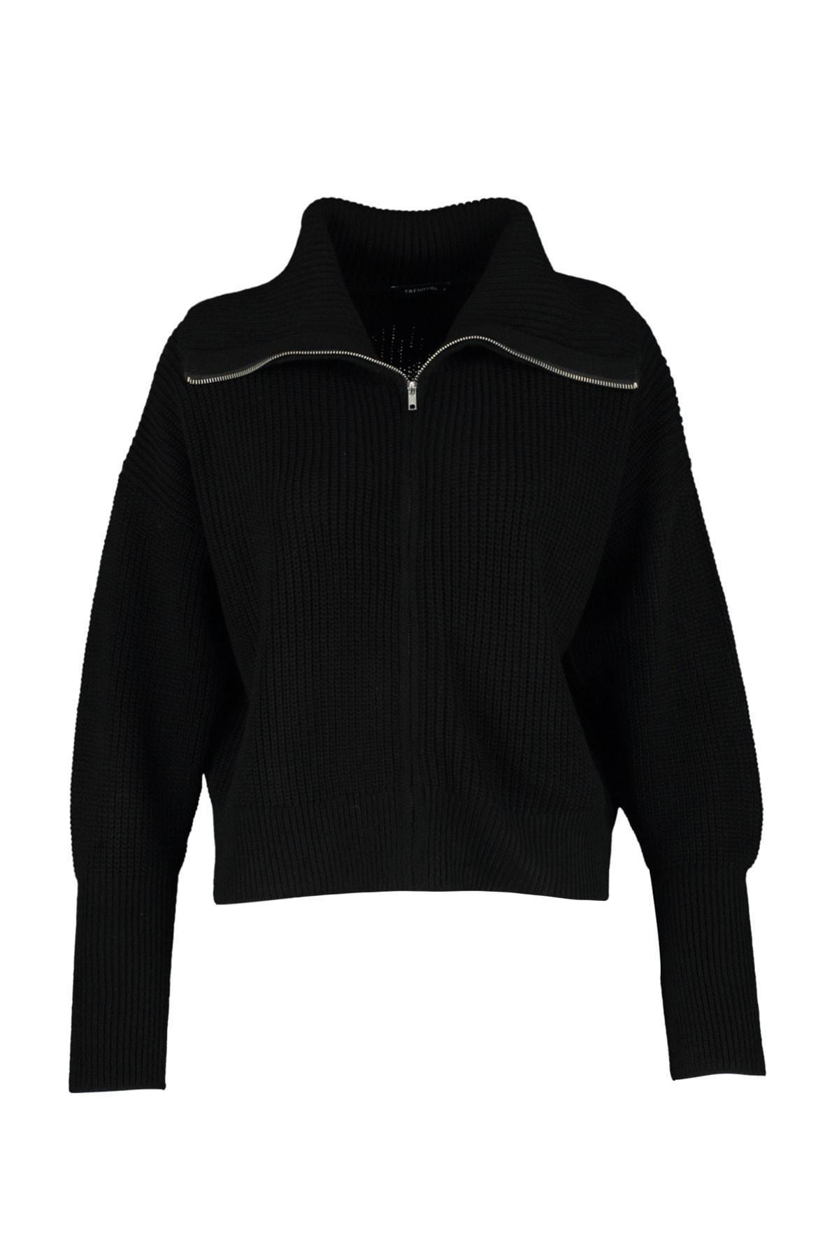 Black Oversize Cardigan, , large image number 6