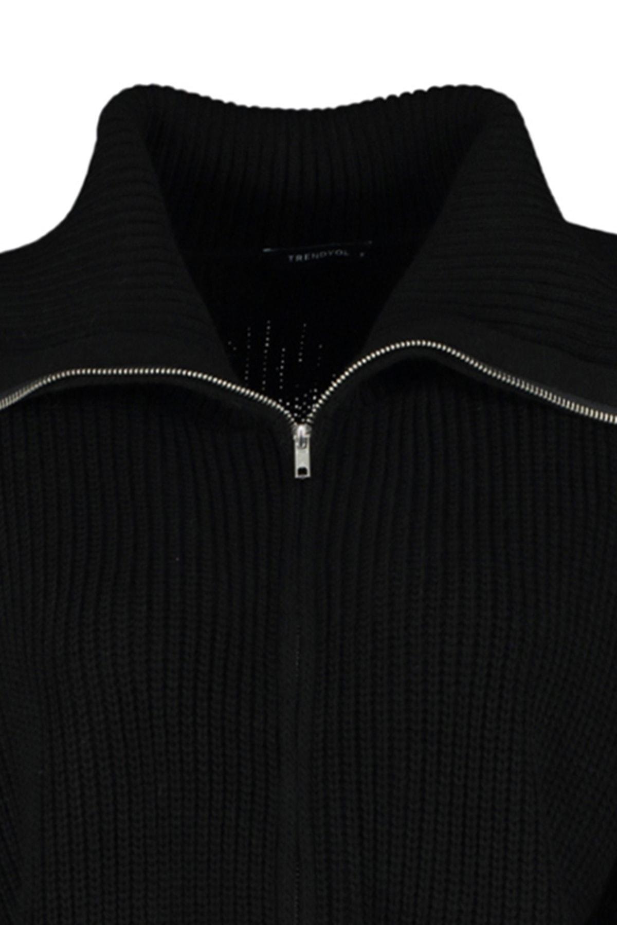 Trendyol - Black Oversize Cardigan