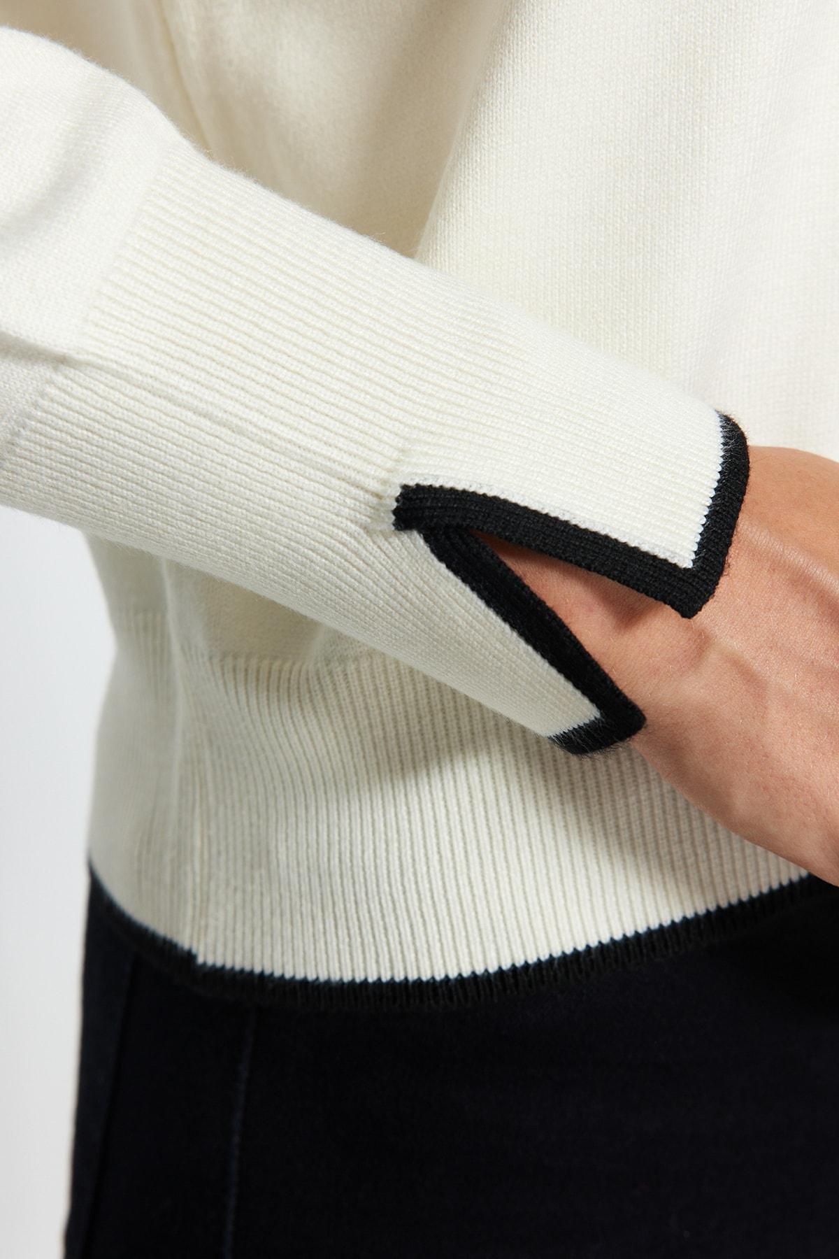White Slim Cardigan, , large image number 5