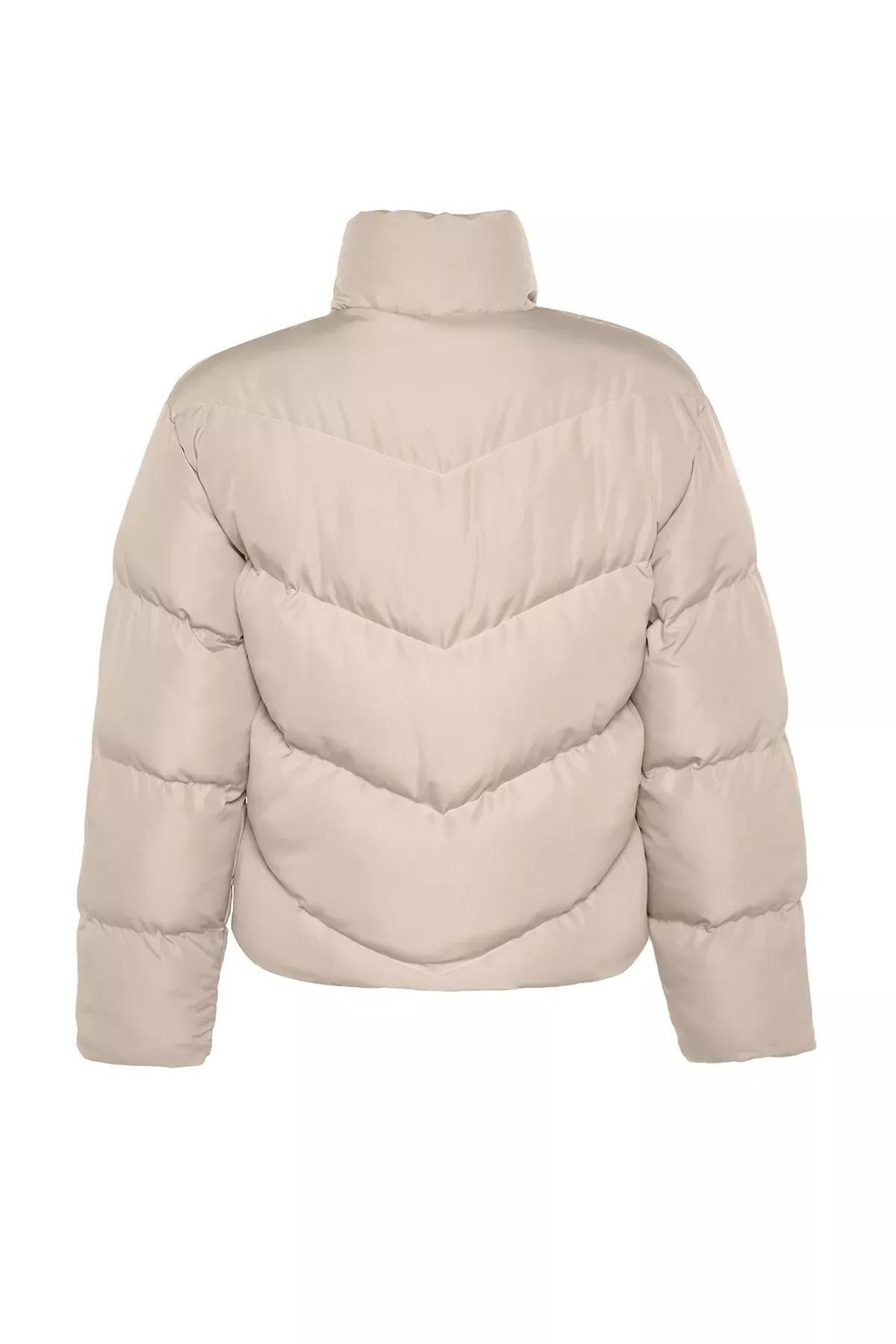 Beige Puffer Jacket, Beige, large image number 7