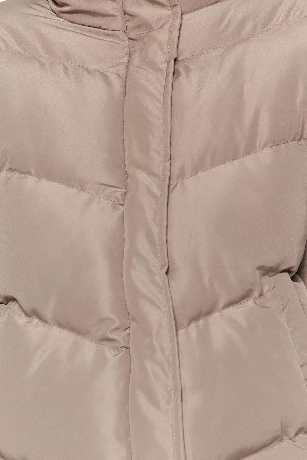 Brown Puffer Jacket, Mink, large image number 2