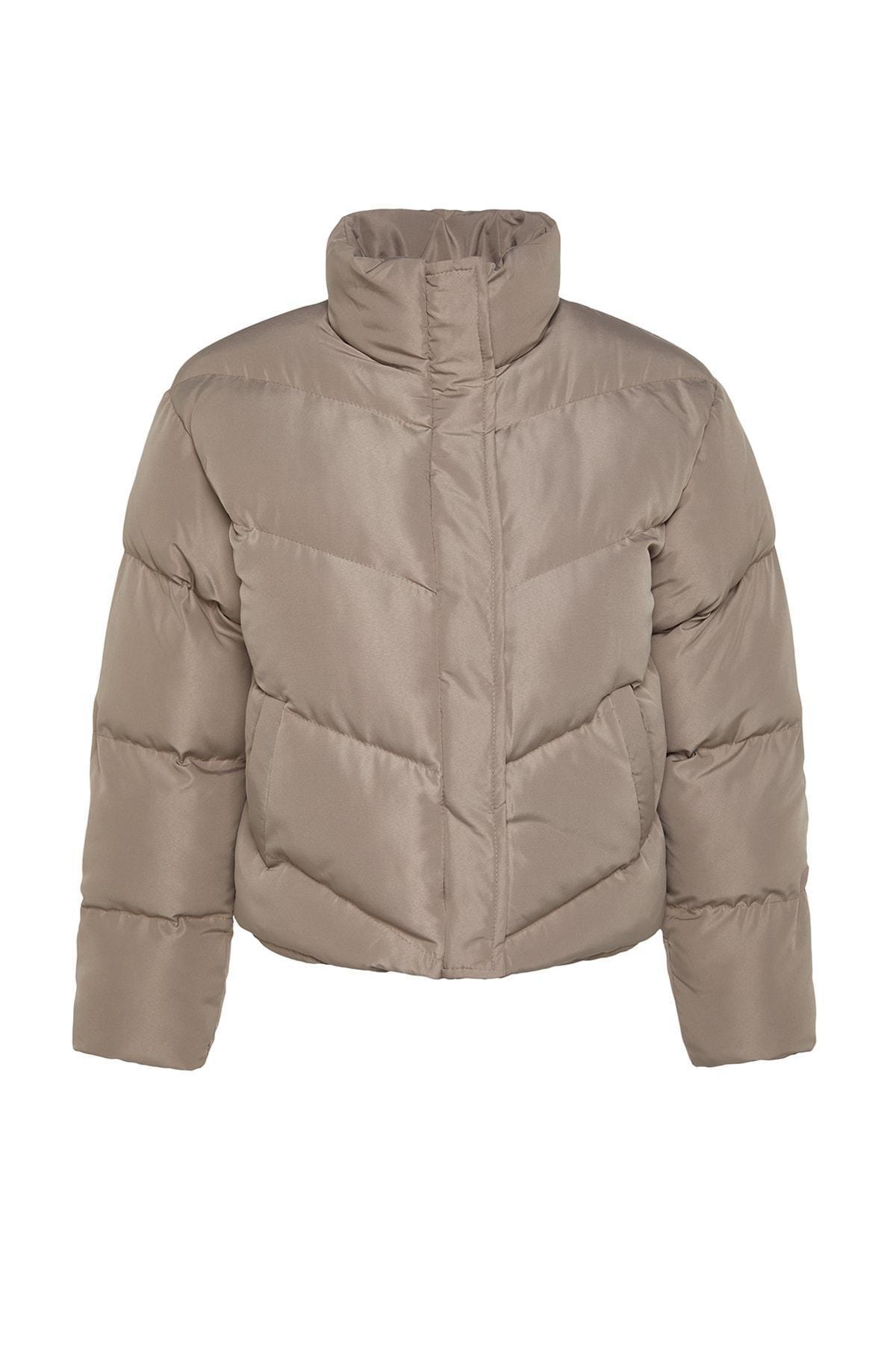 Brown Puffer Jacket, , large image number 5