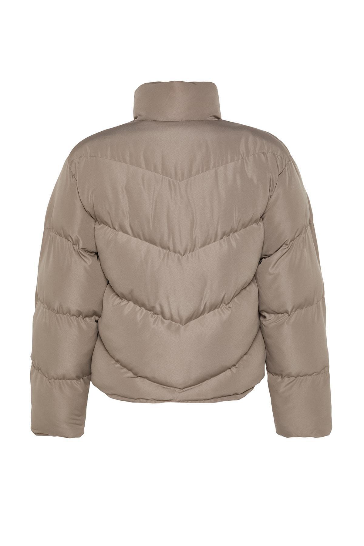 Brown Puffer Jacket, , large image number 7