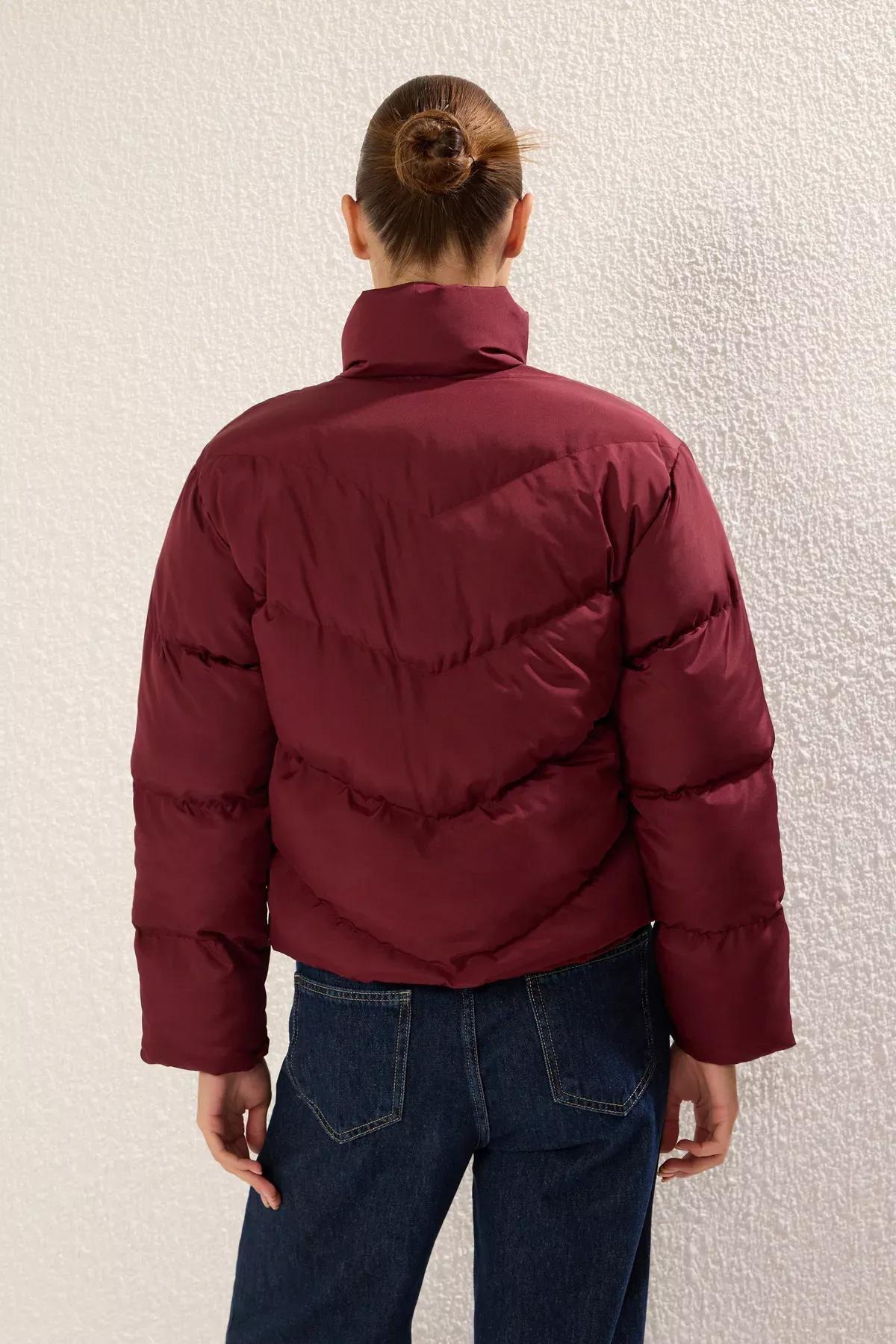 Red Regular Coat, , large image number 4
