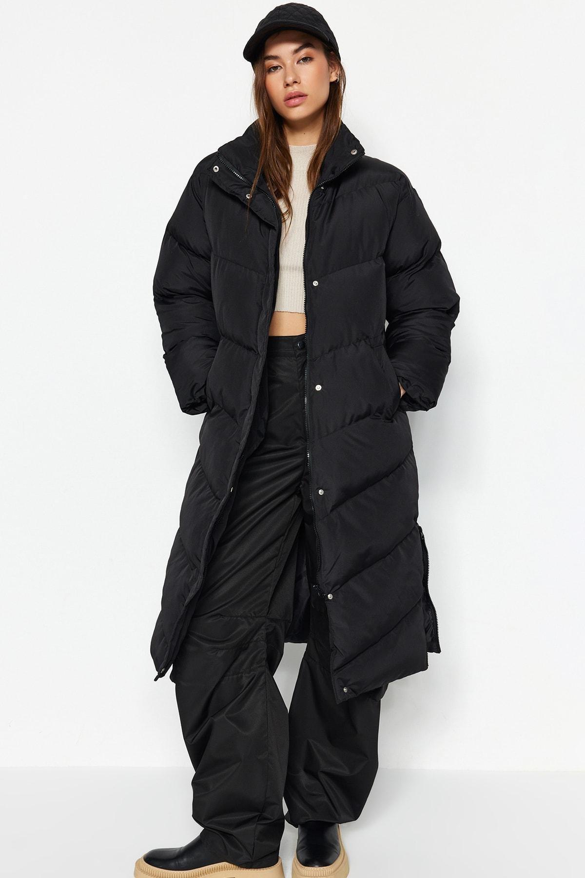 Black Puffer Jacket, , large image number 0