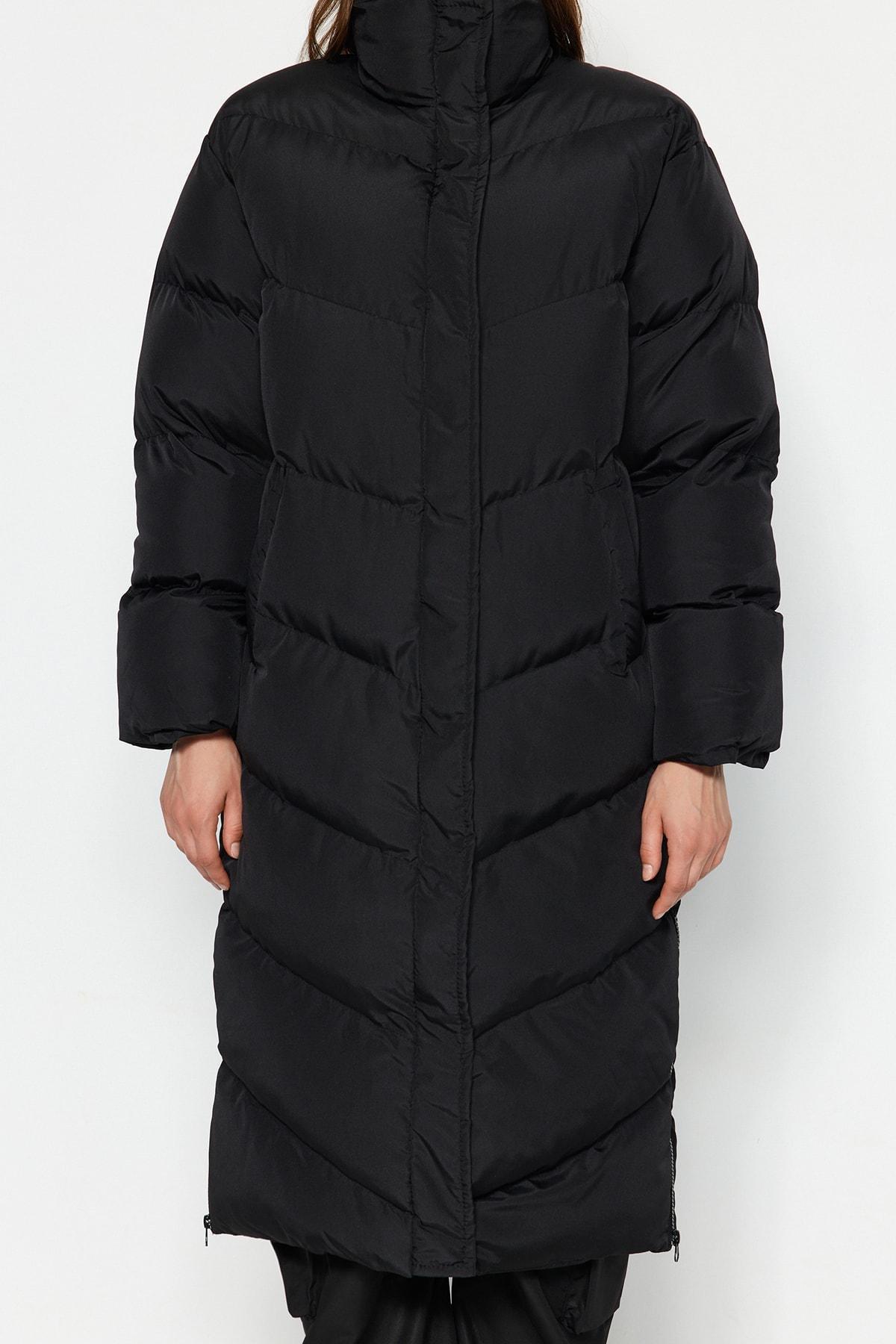 Black Puffer Jacket, , large image number 3