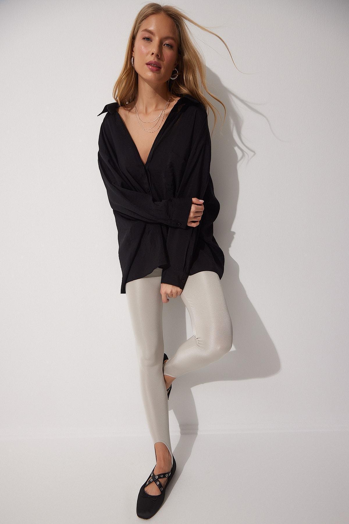 Black Oversize Shirt, , large image number 0