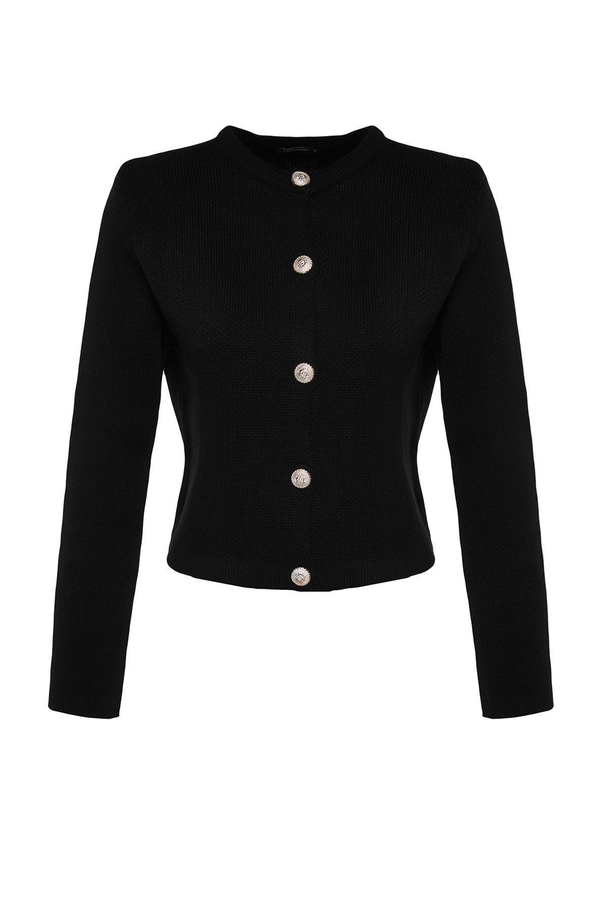 Black Regular Cardigan, , large image number 7