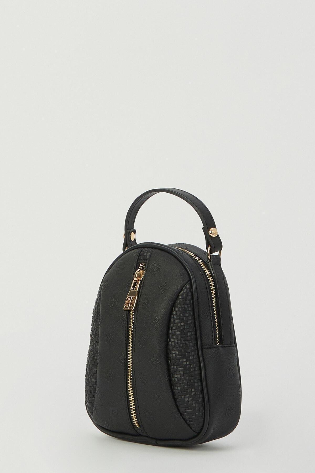 Black Print Shoulder Bag, C101_6836, large image number 3