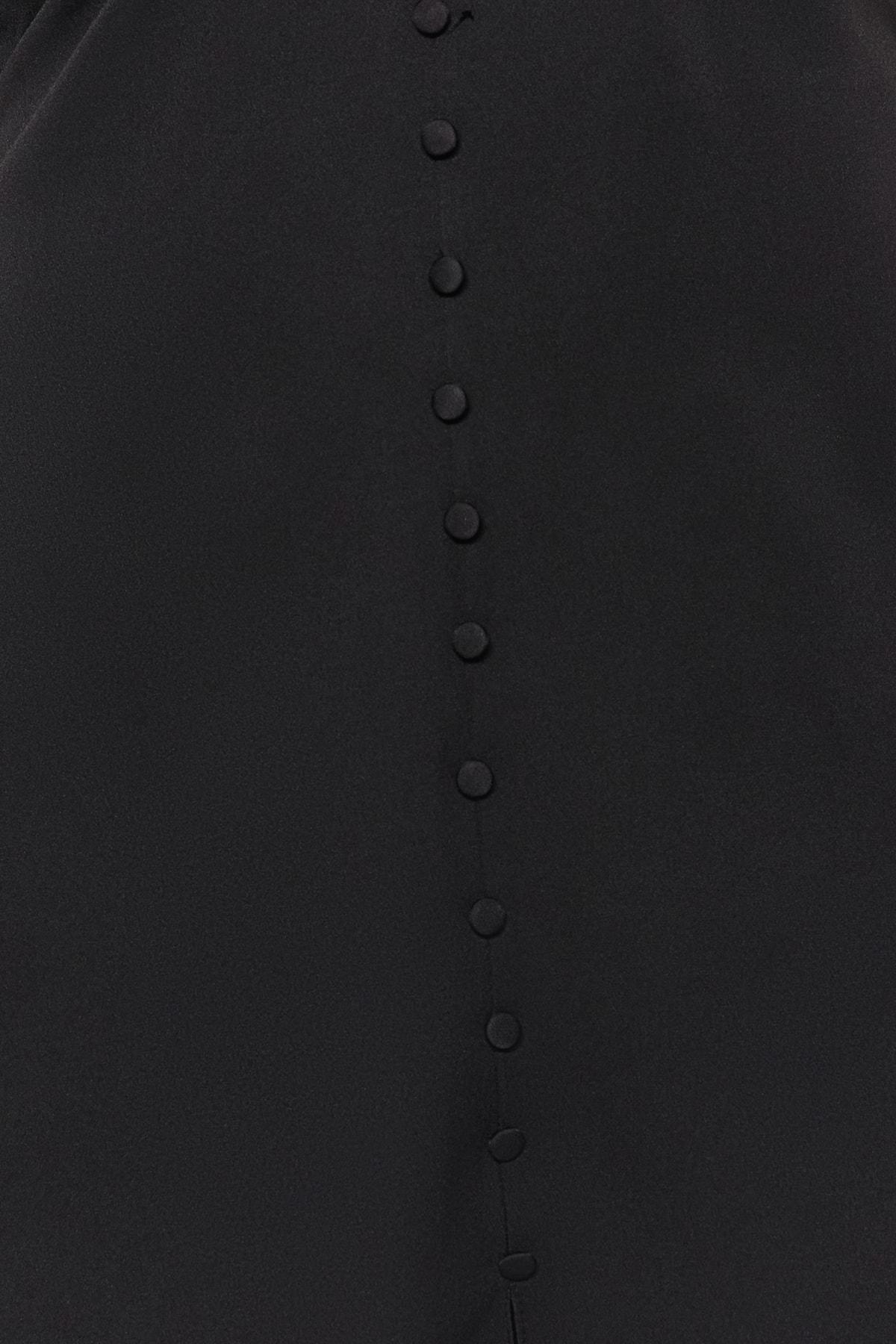 Black A-Line Plus Size Dress, BLACK, large image number 3