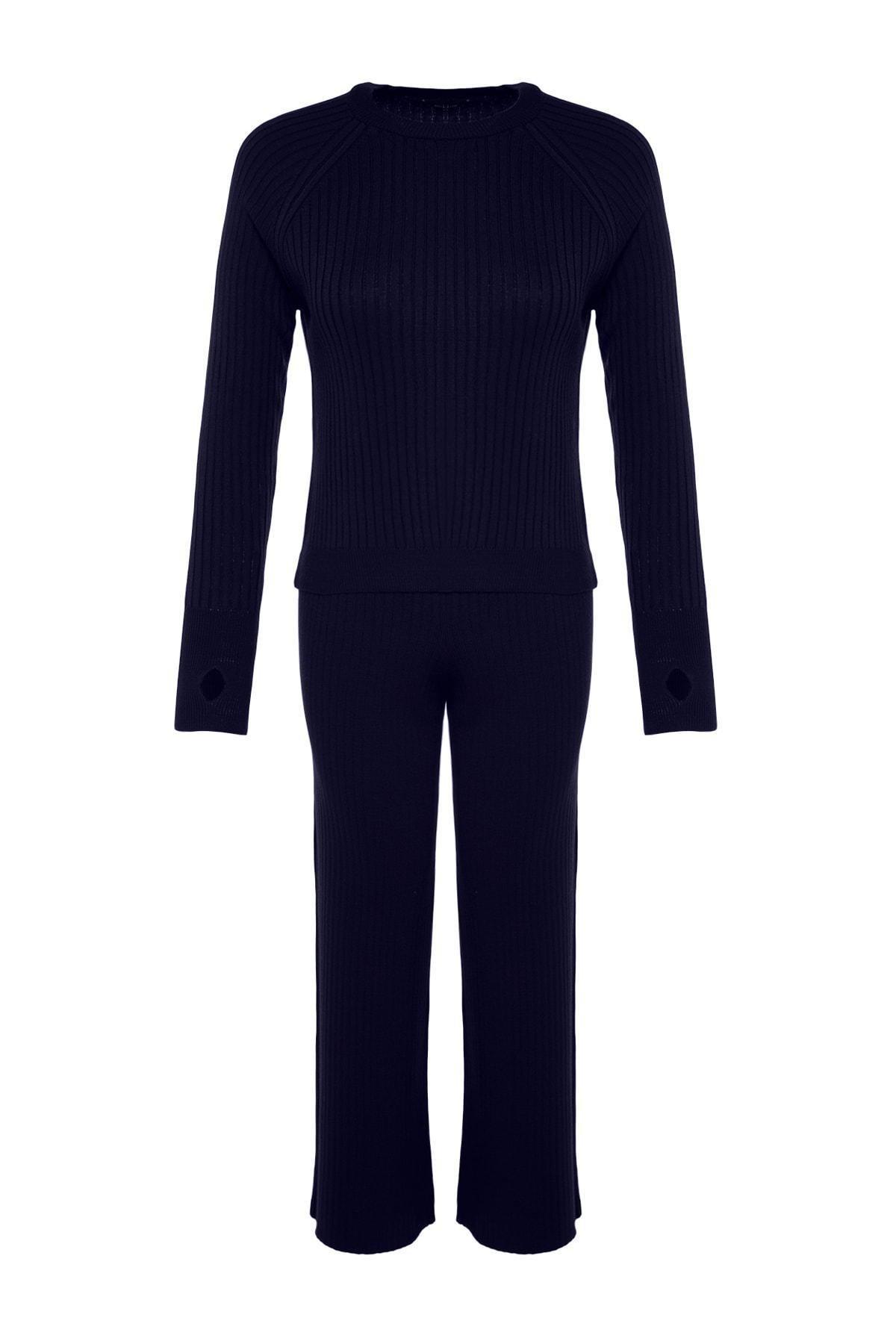 Navy Crew Neck Sweater Top, , large image number 6
