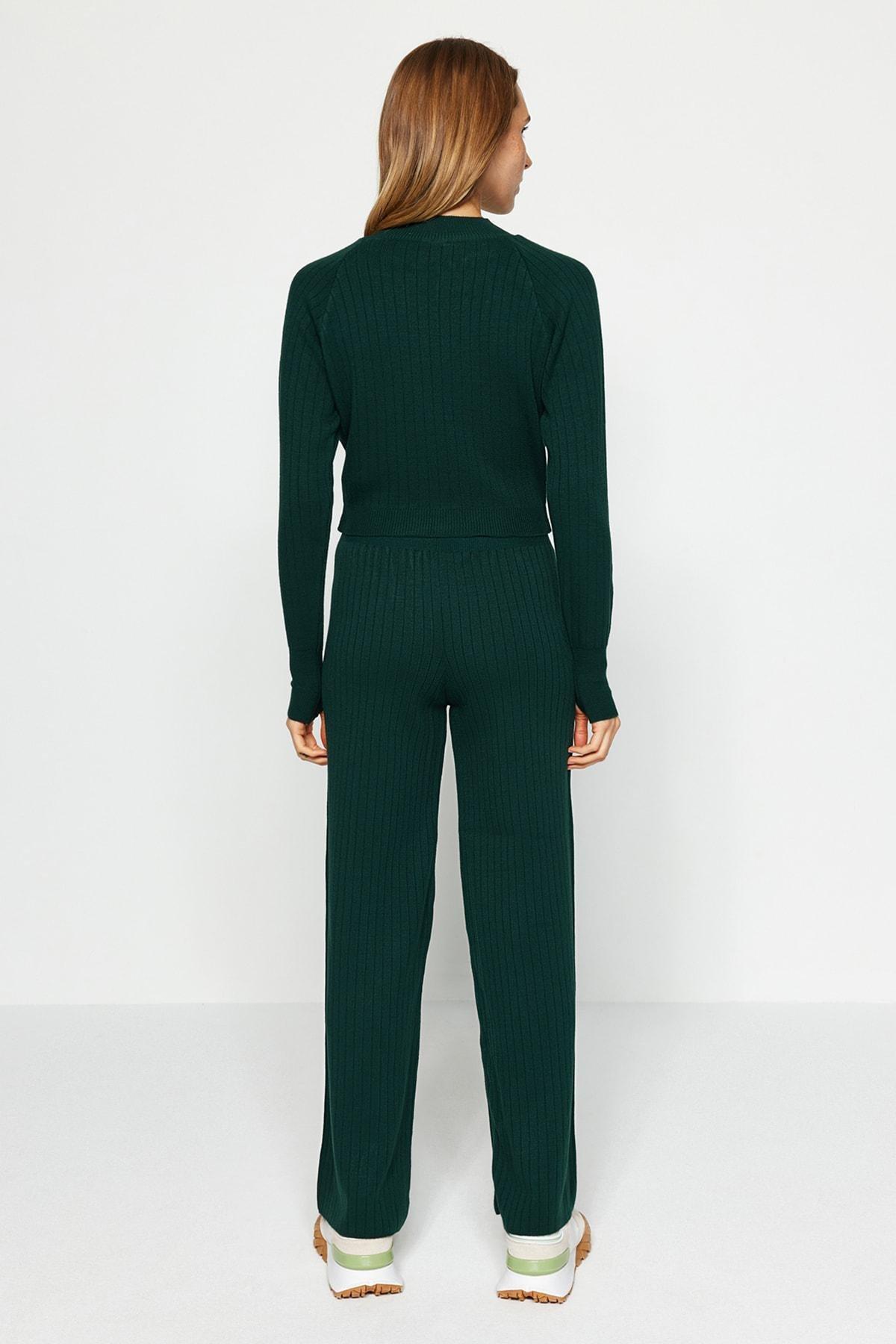Green Crop Knitwear Co-Ord Set, , large image number 7