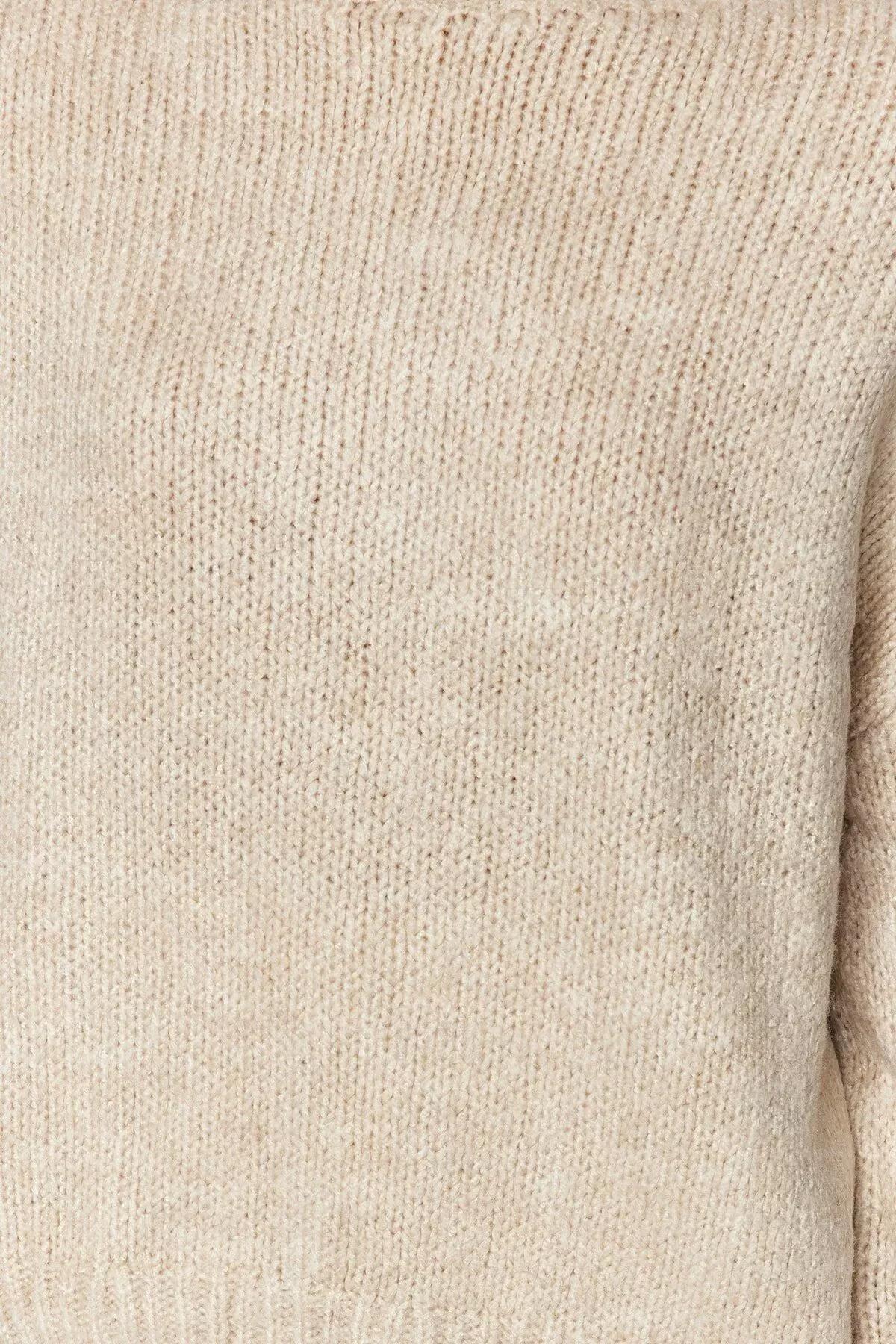 Cream Regular Sweater, Rock, large image number 4