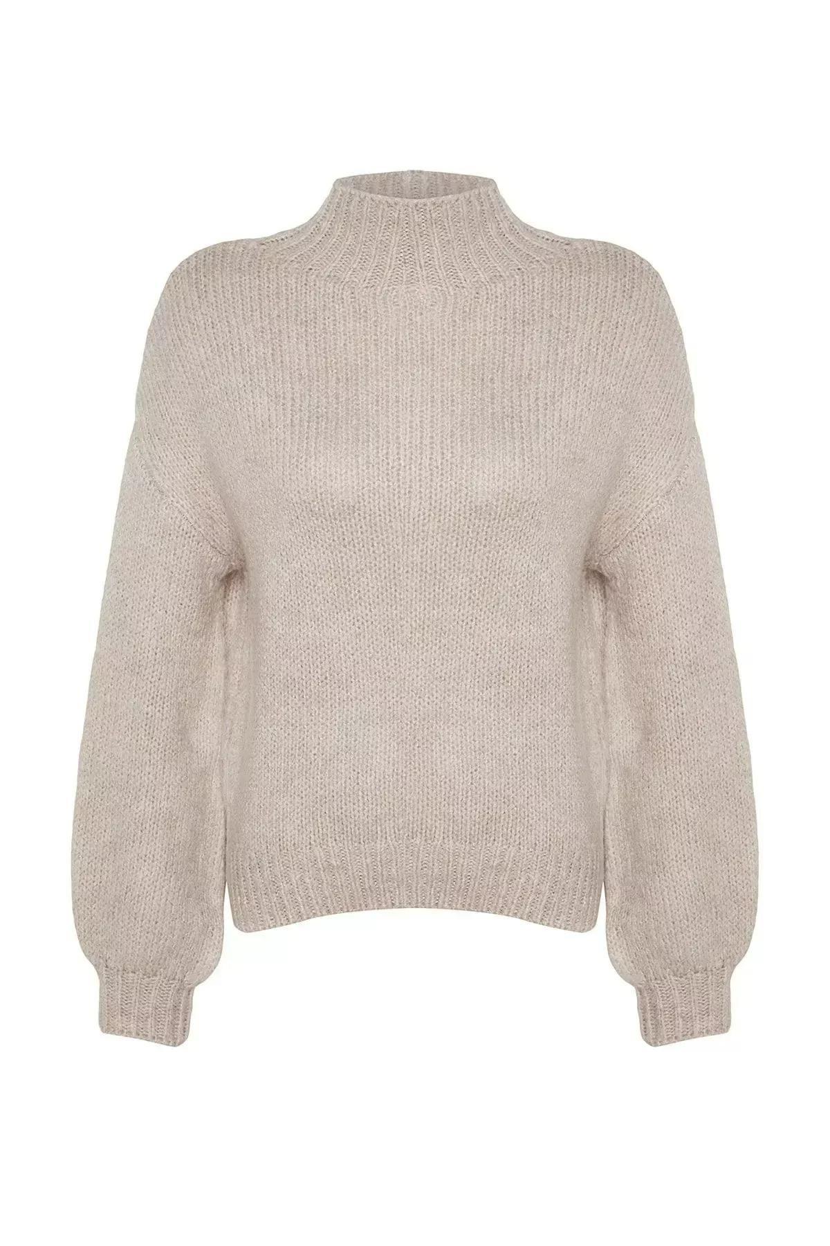 Cream Regular Sweater, Rock, large image number 5