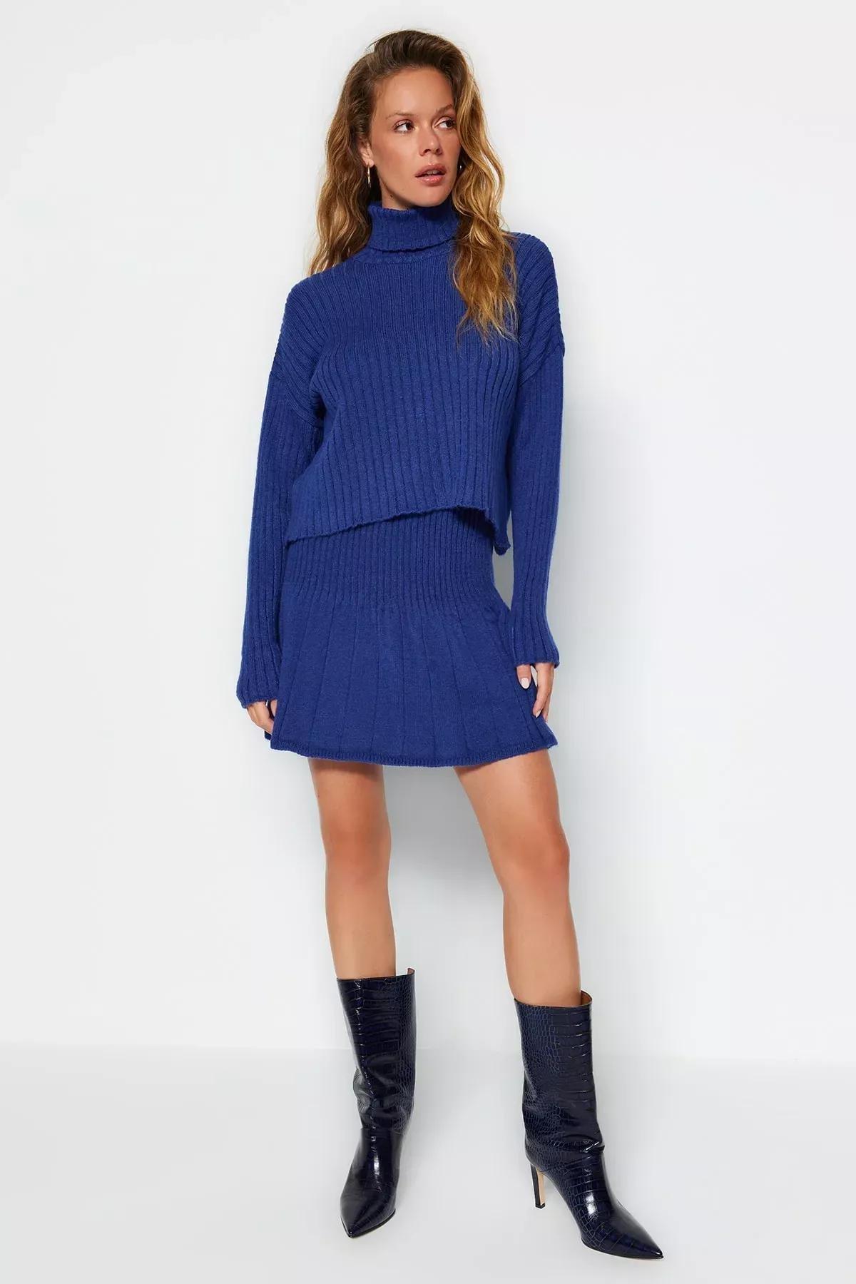 Navy Oversize Co-Ord Set, Sax, large image number 1