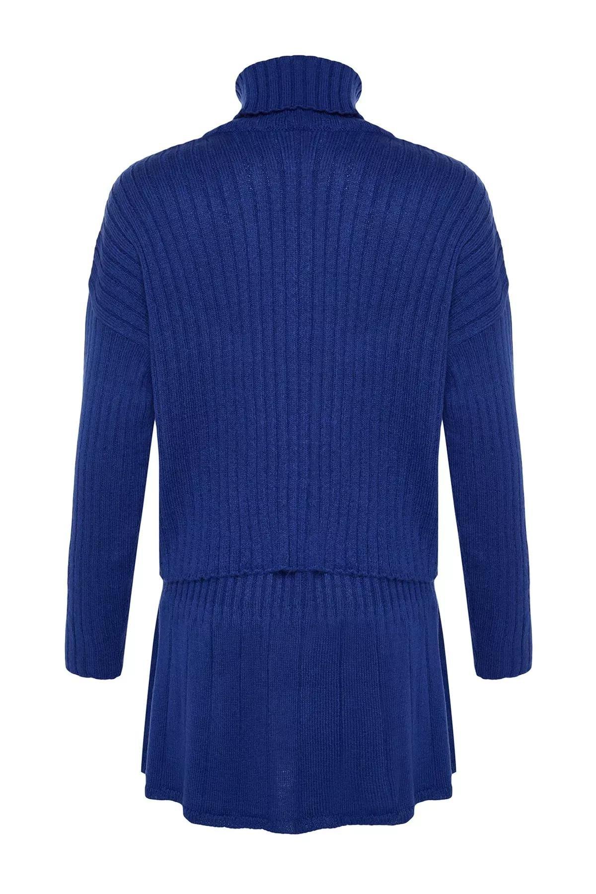 Navy Oversize Co-Ord Set, Sax, large image number 7