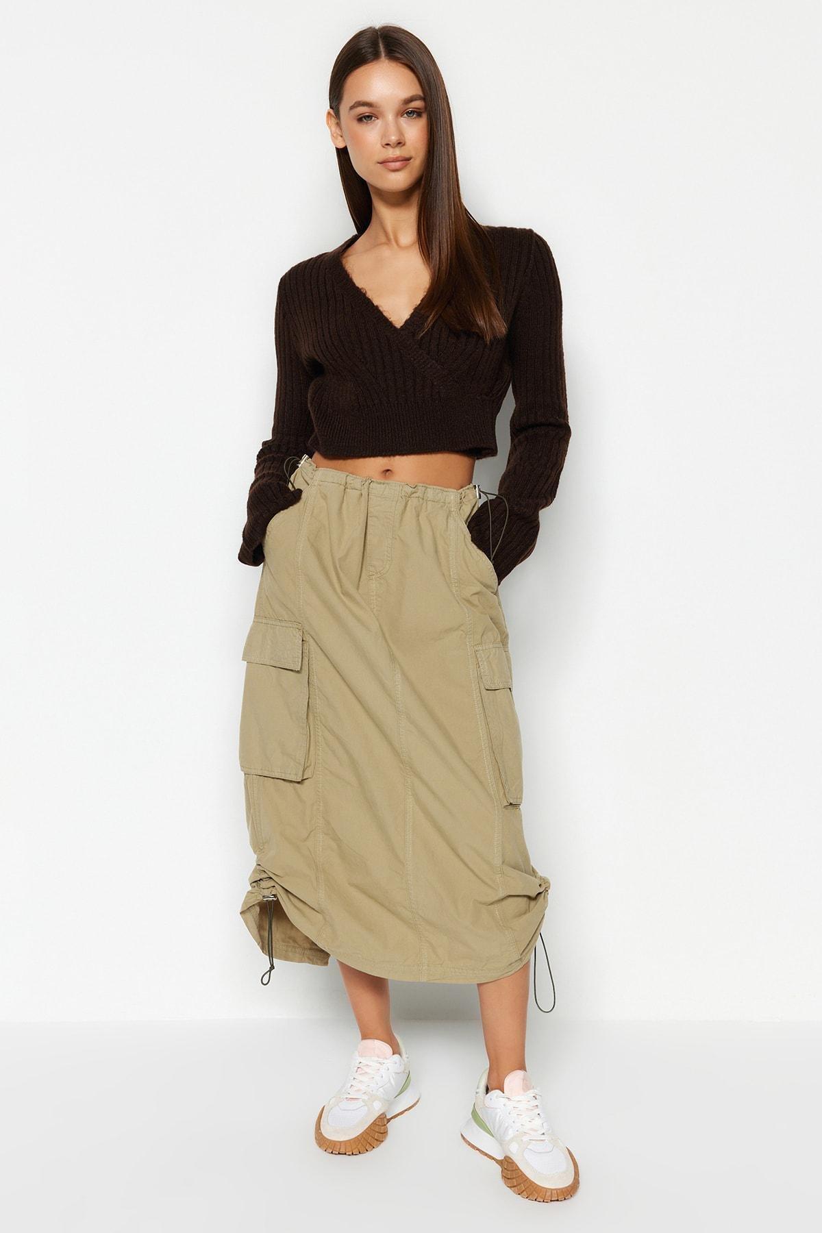 Brown Slim Fit Sweater, , large image number 1