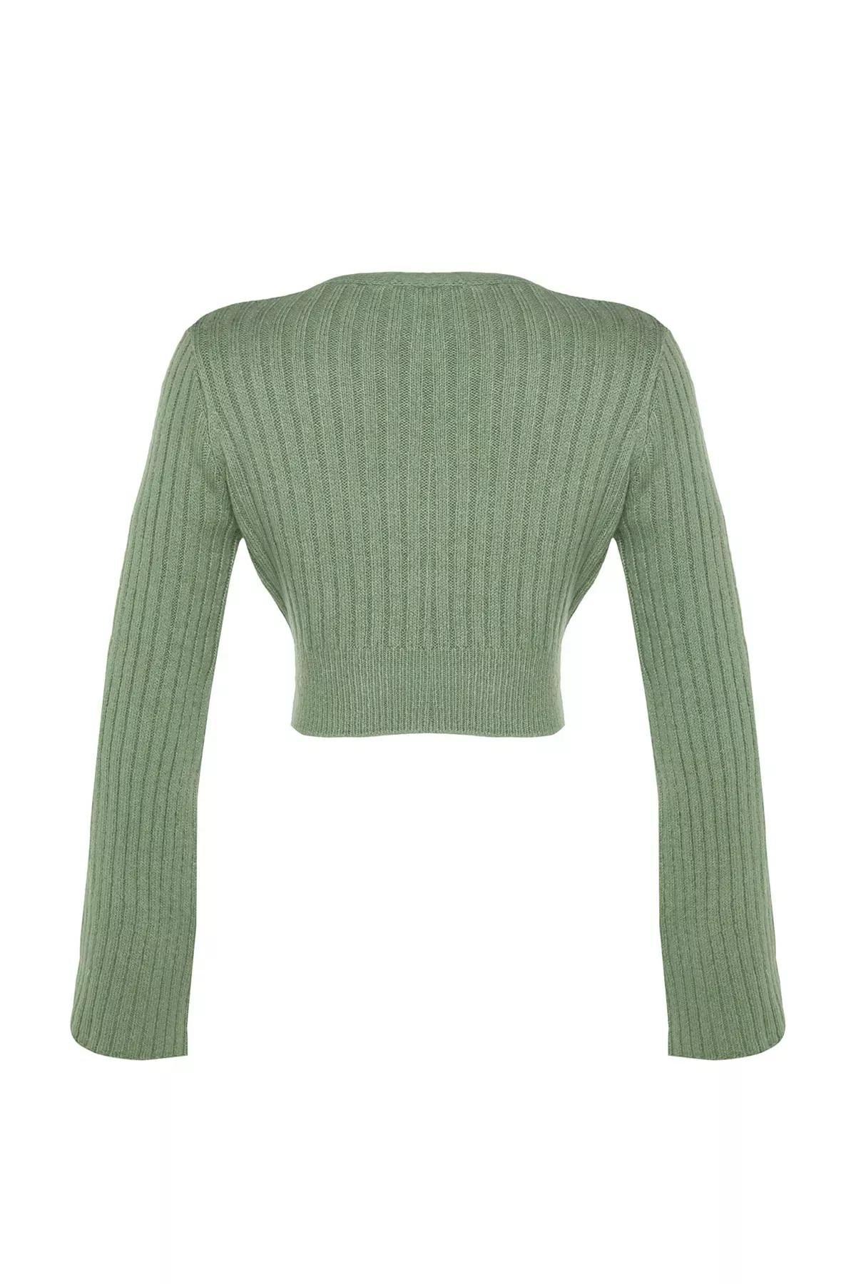 Green Slim Fit Sweater, , large image number 7