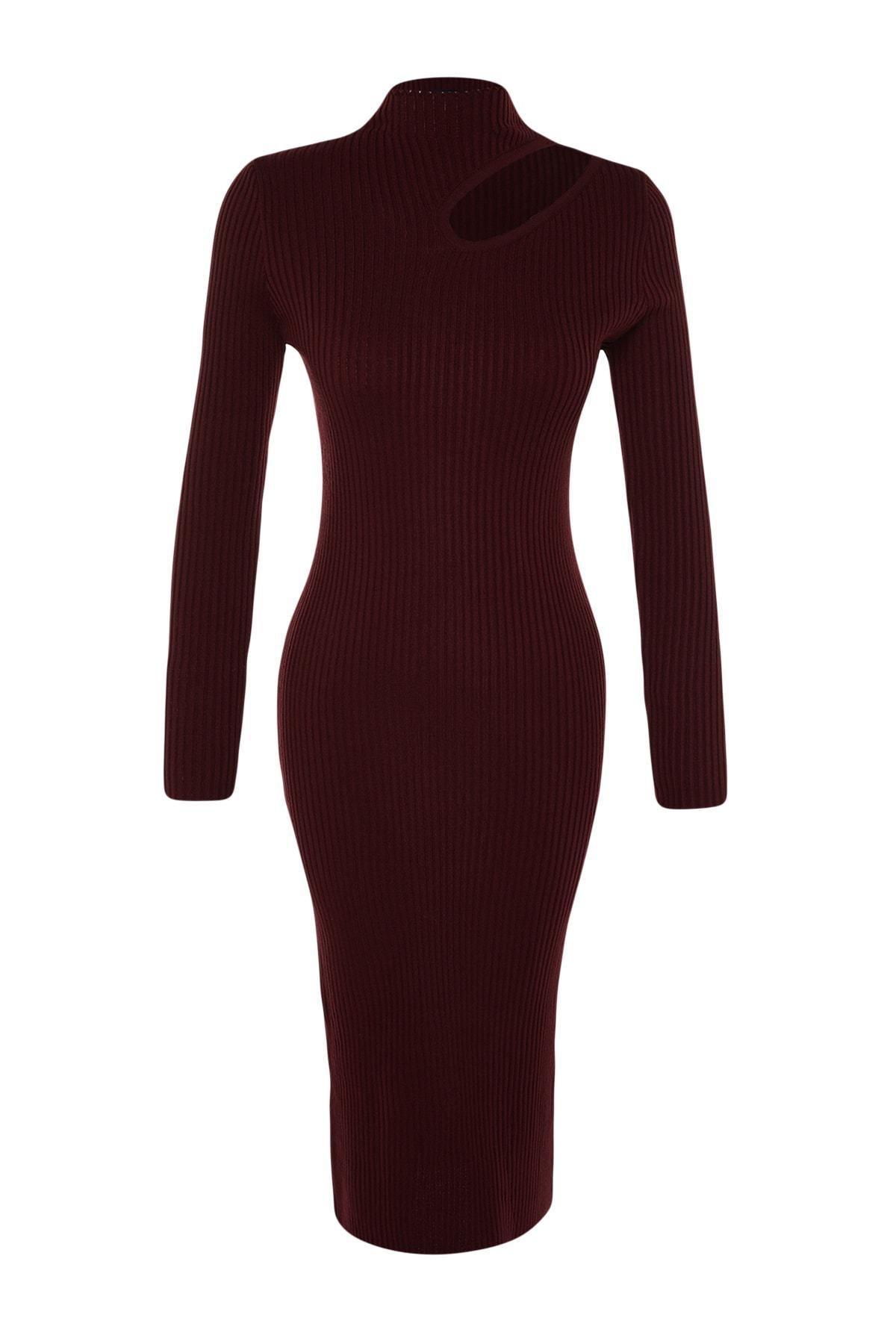 Burgundy Bodycon Dress, , large image number 5