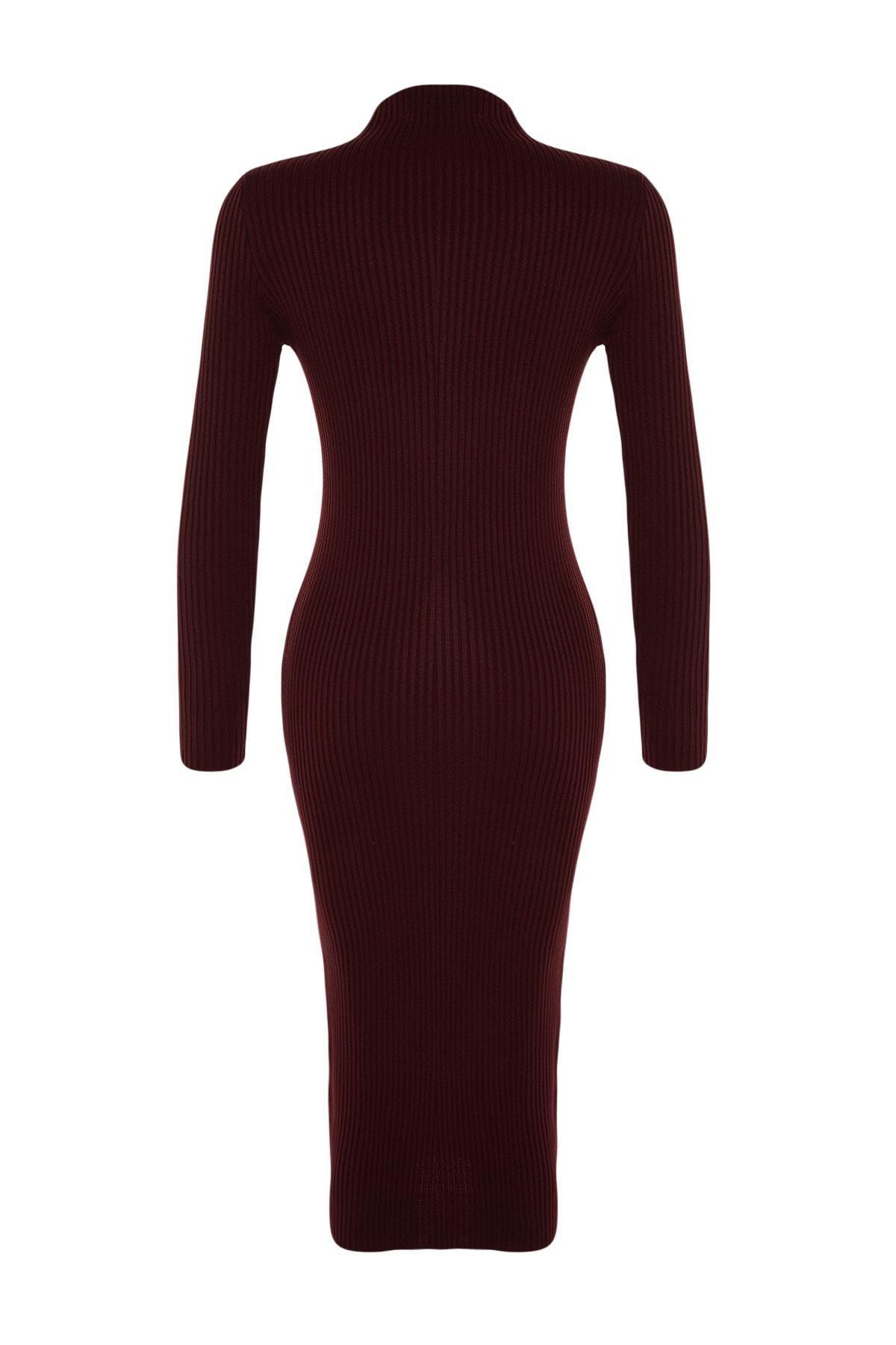 Burgundy Bodycon Dress, , large image number 7