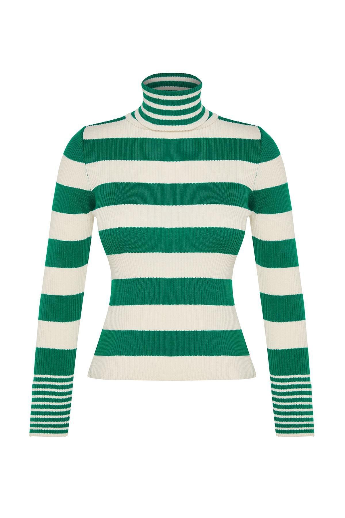 Green Striped Sweater, , large image number 5