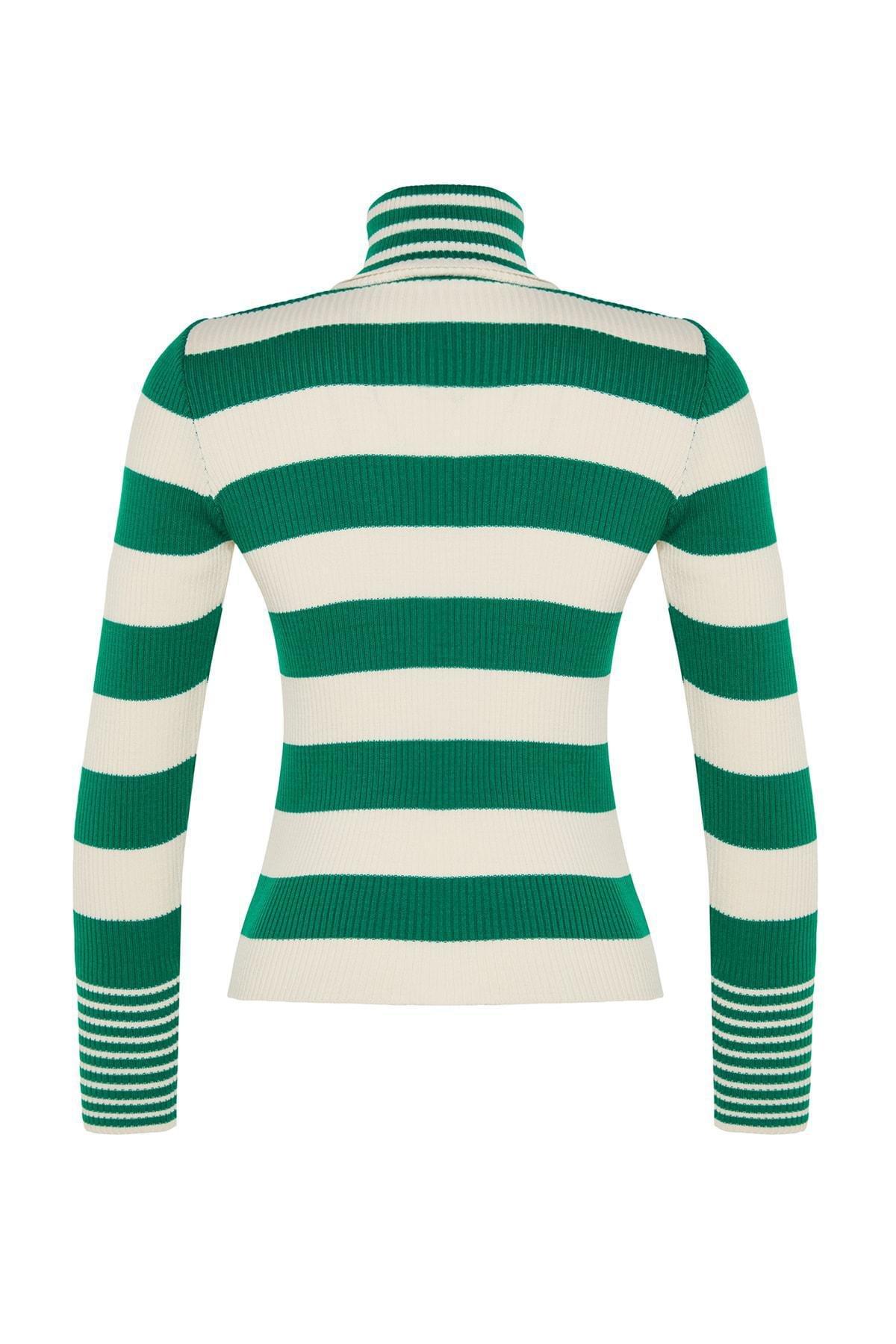 Green Striped Sweater, , large image number 7