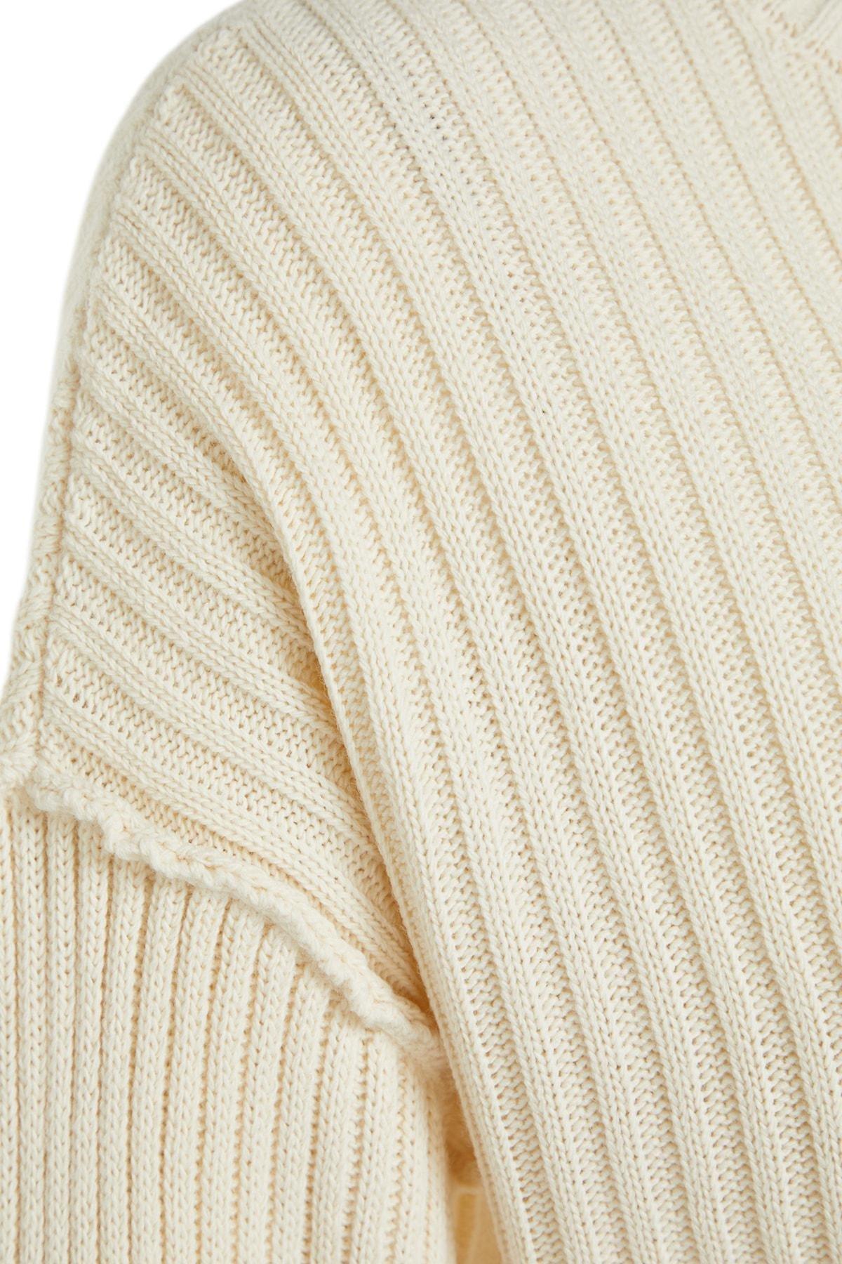 Cream Regular Sweater, Ecru, large image number 6