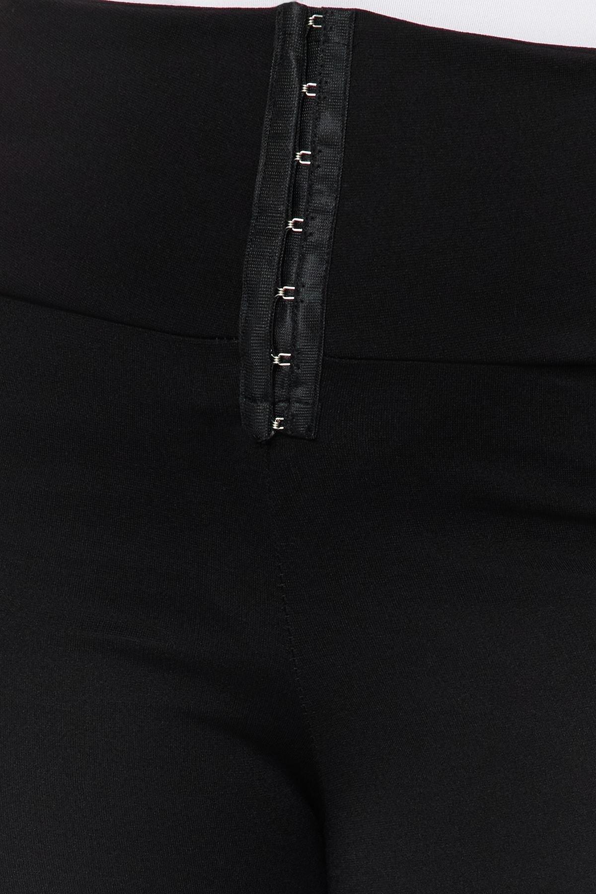 Black High Waist Plus Size Leggings, , large image number 3