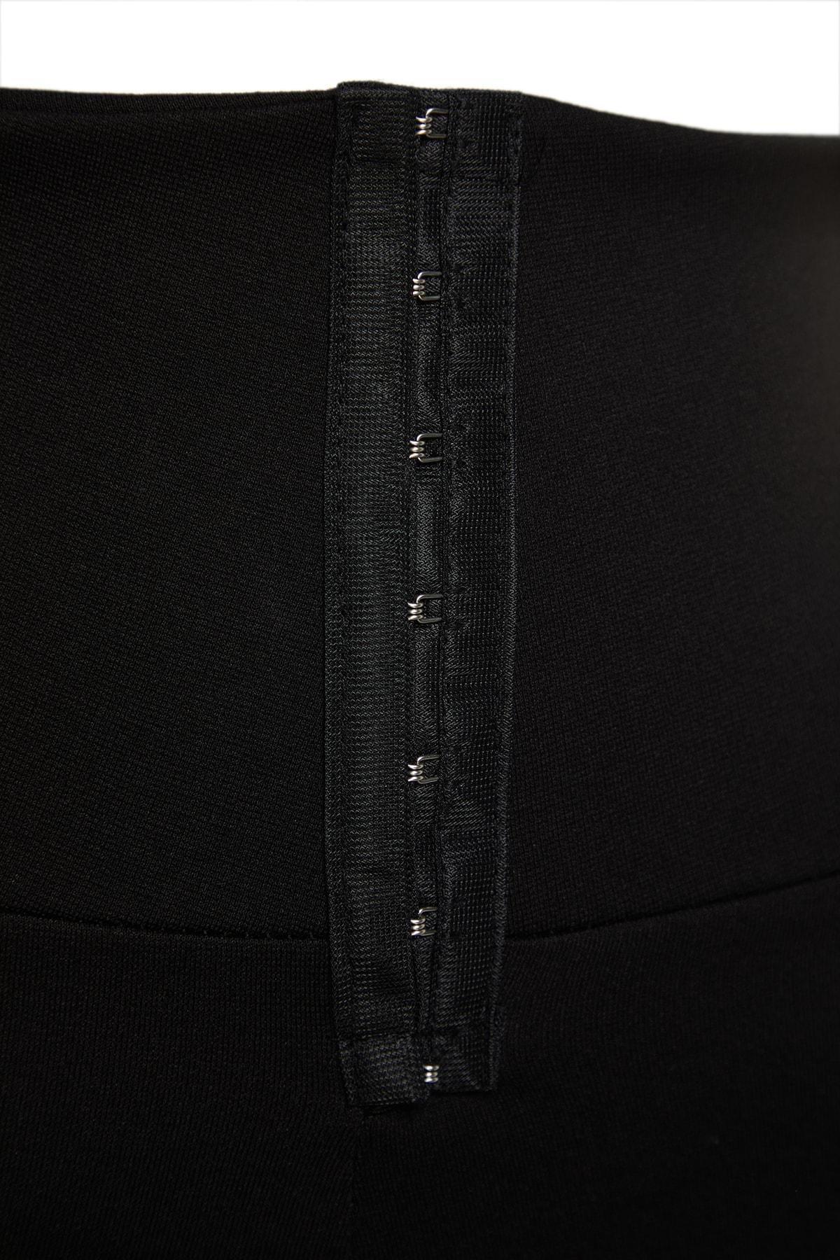 Black High Waist Plus Size Leggings, , large image number 7