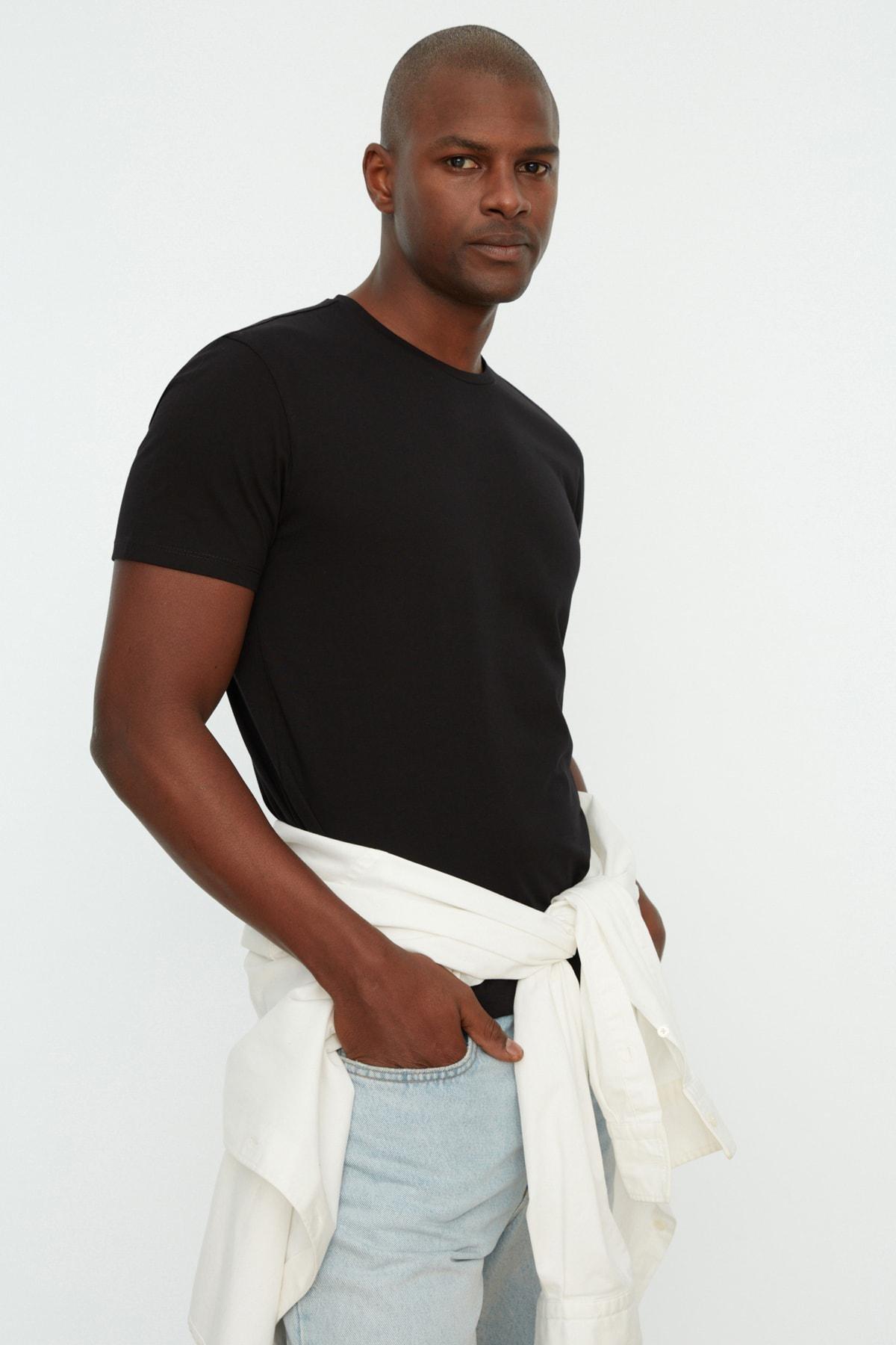 تيشيرت بقصة عادية، قطعتين، أسود, Black, large image number 7