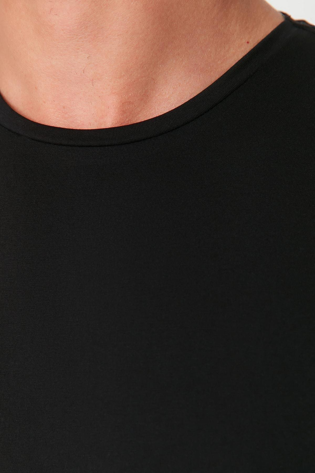 Multicolour Slim Crew Neck T-Shirt, Set Of 2, , large image number 5