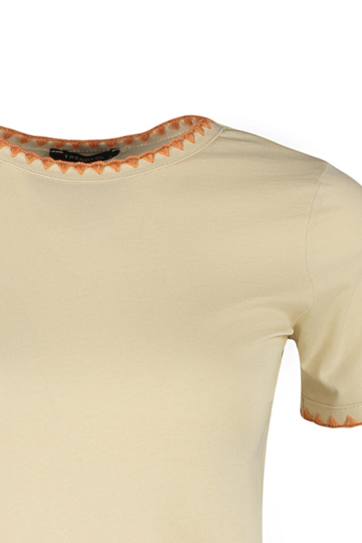 Gray Crew Neck T-Shirt, , large image number 7
