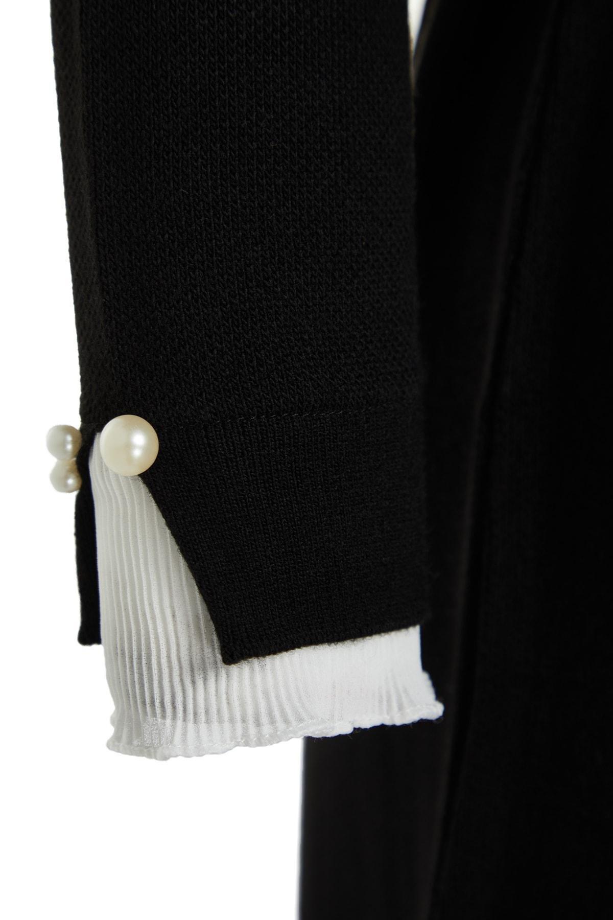 Black Pearl Detailed Knitted Dress, , large image number 7