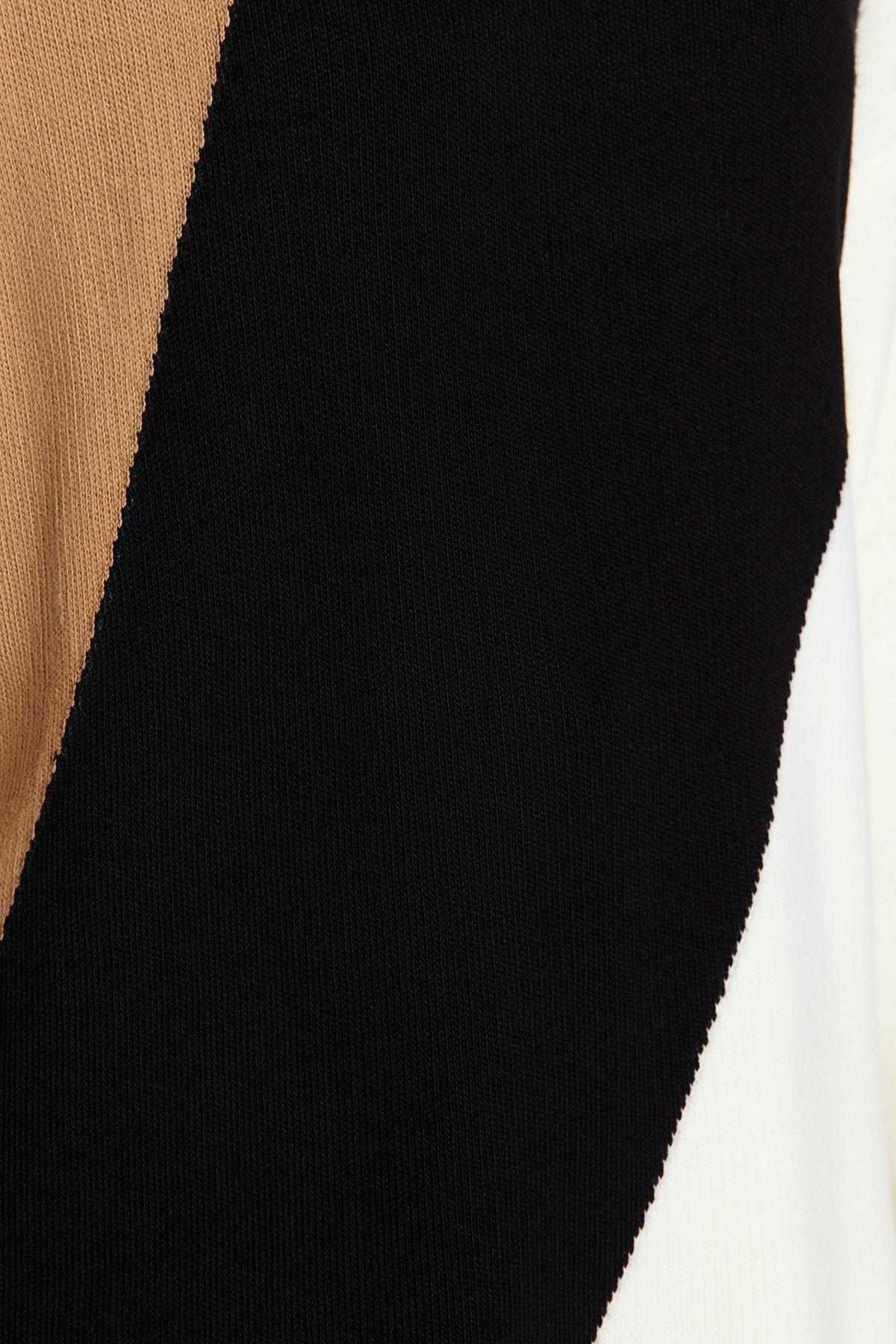 Multicoloured Long Knitted Sweater, , large image number 3