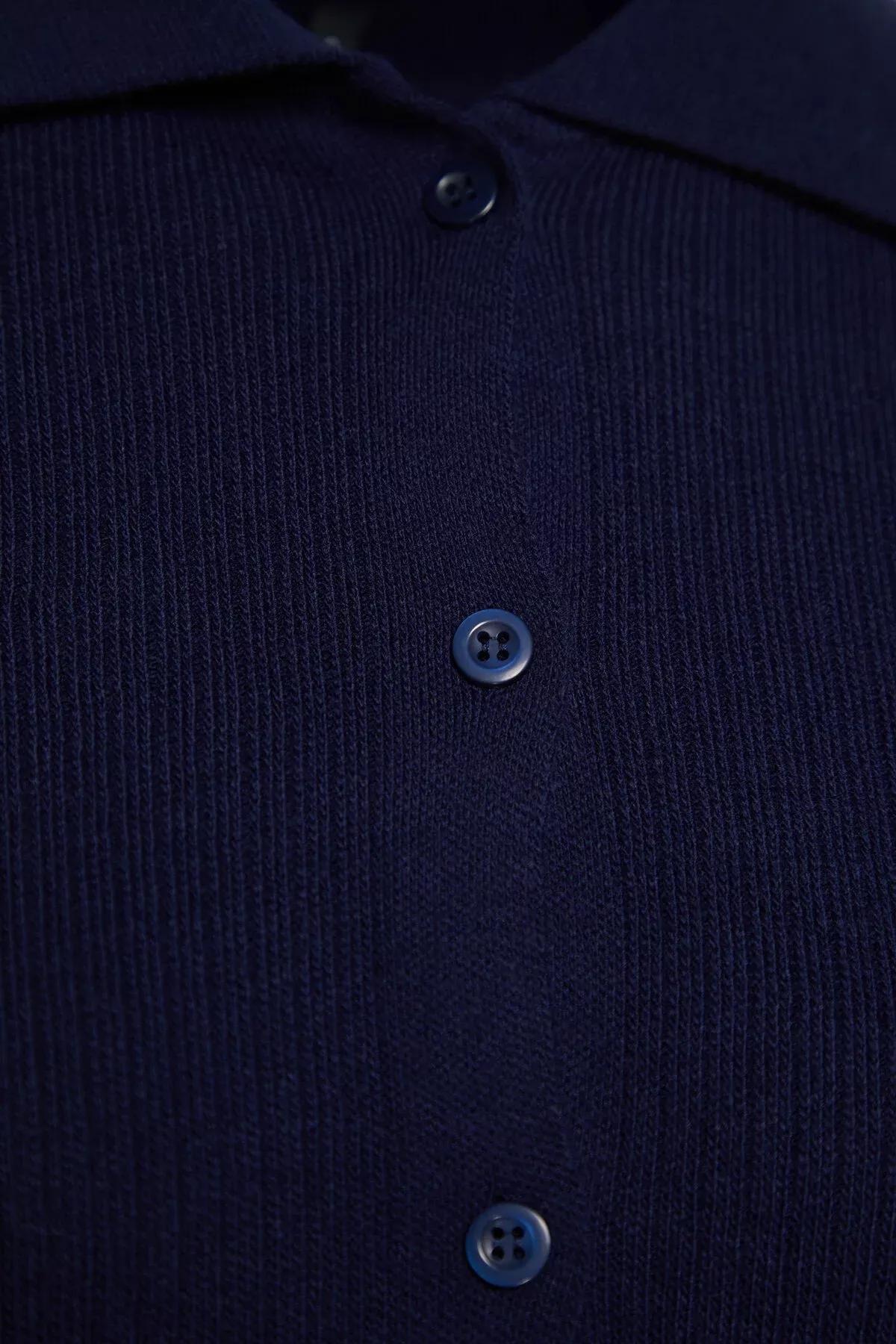 Navy Rib Knitted Cardigan, C101_1628, large image number 5