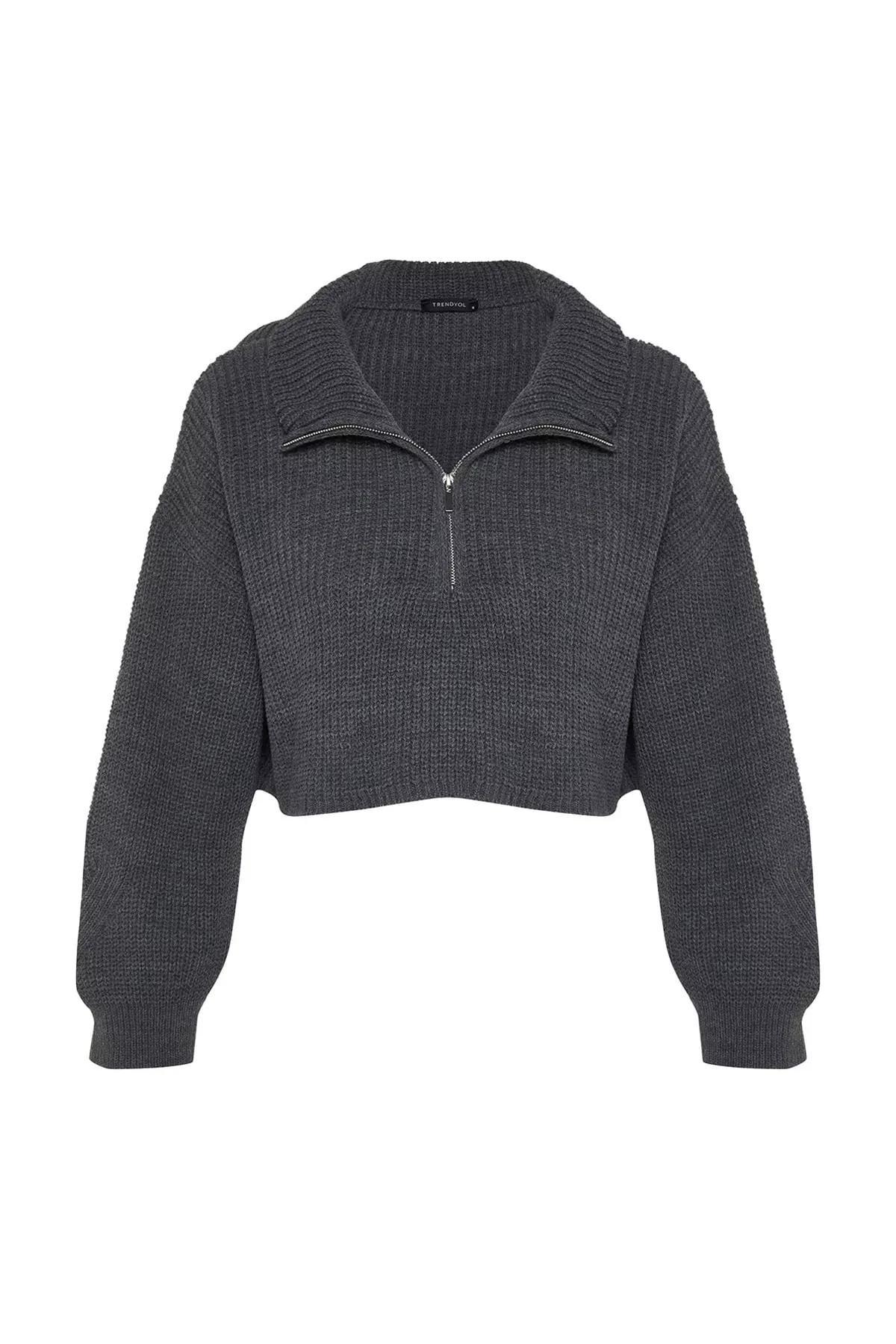 Grey Regular Sweater, Anthracite, large image number 5