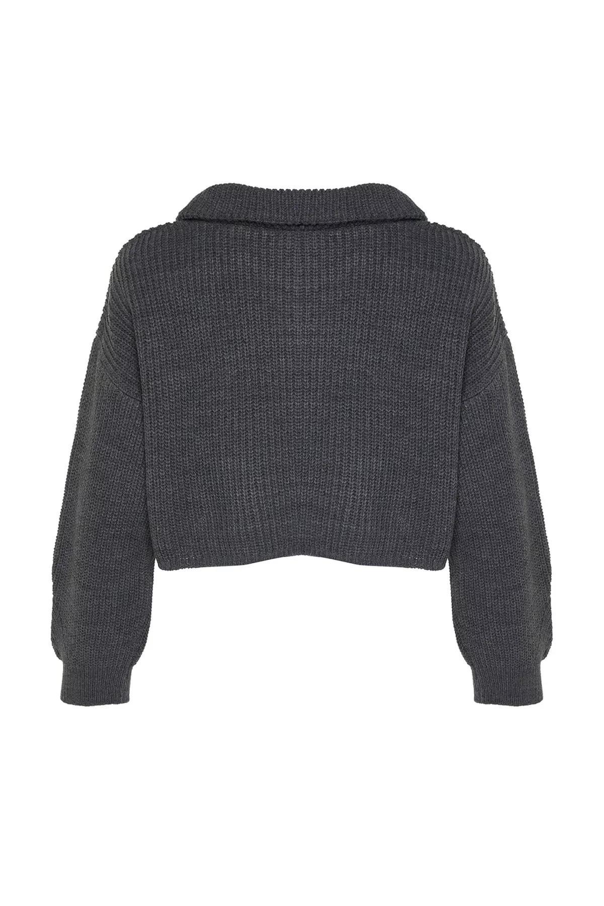 Grey Regular Sweater, Anthracite, large image number 7