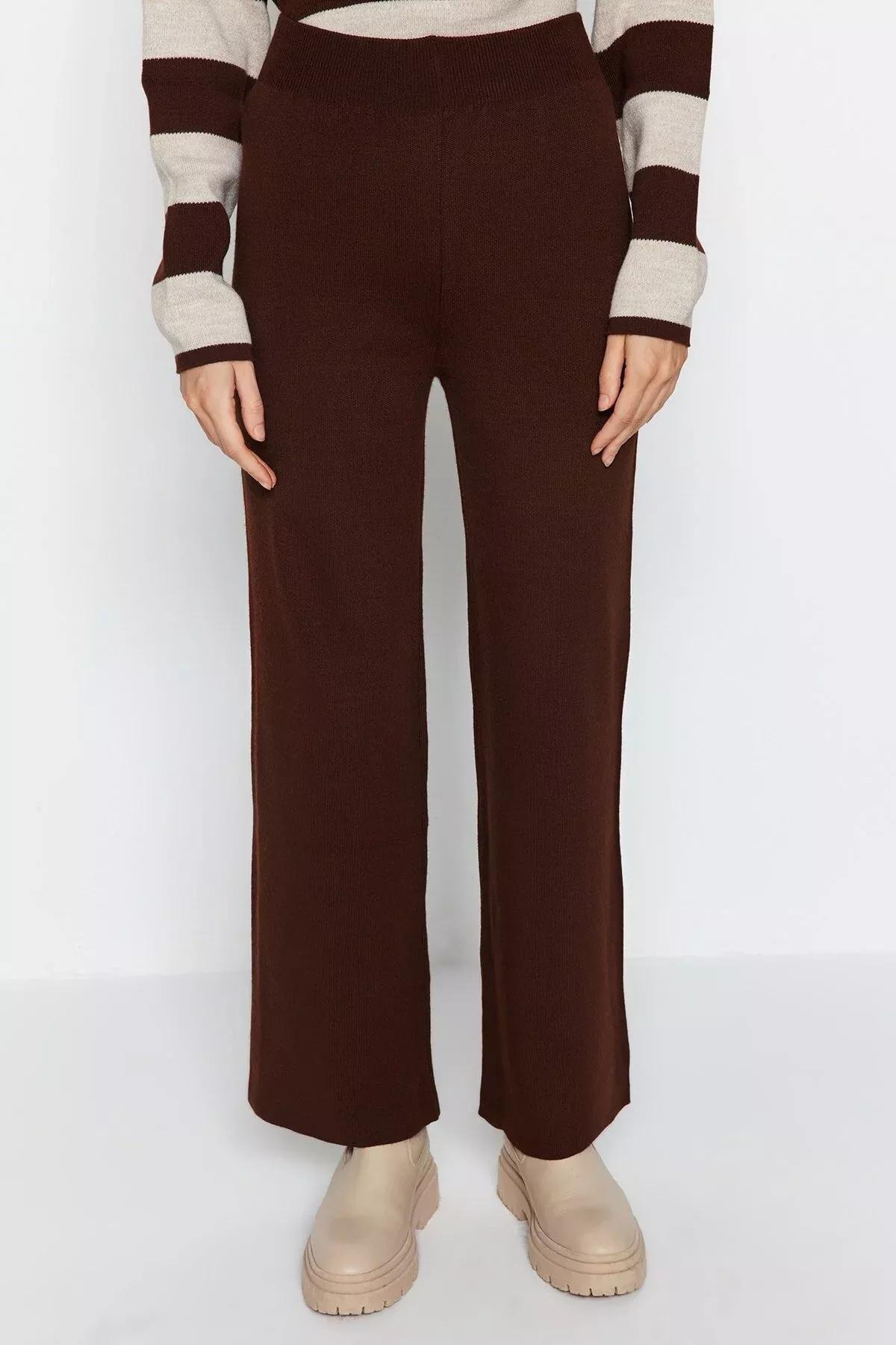 Brown Striped Oversize Co-Ord Set, Brown, large image number 4